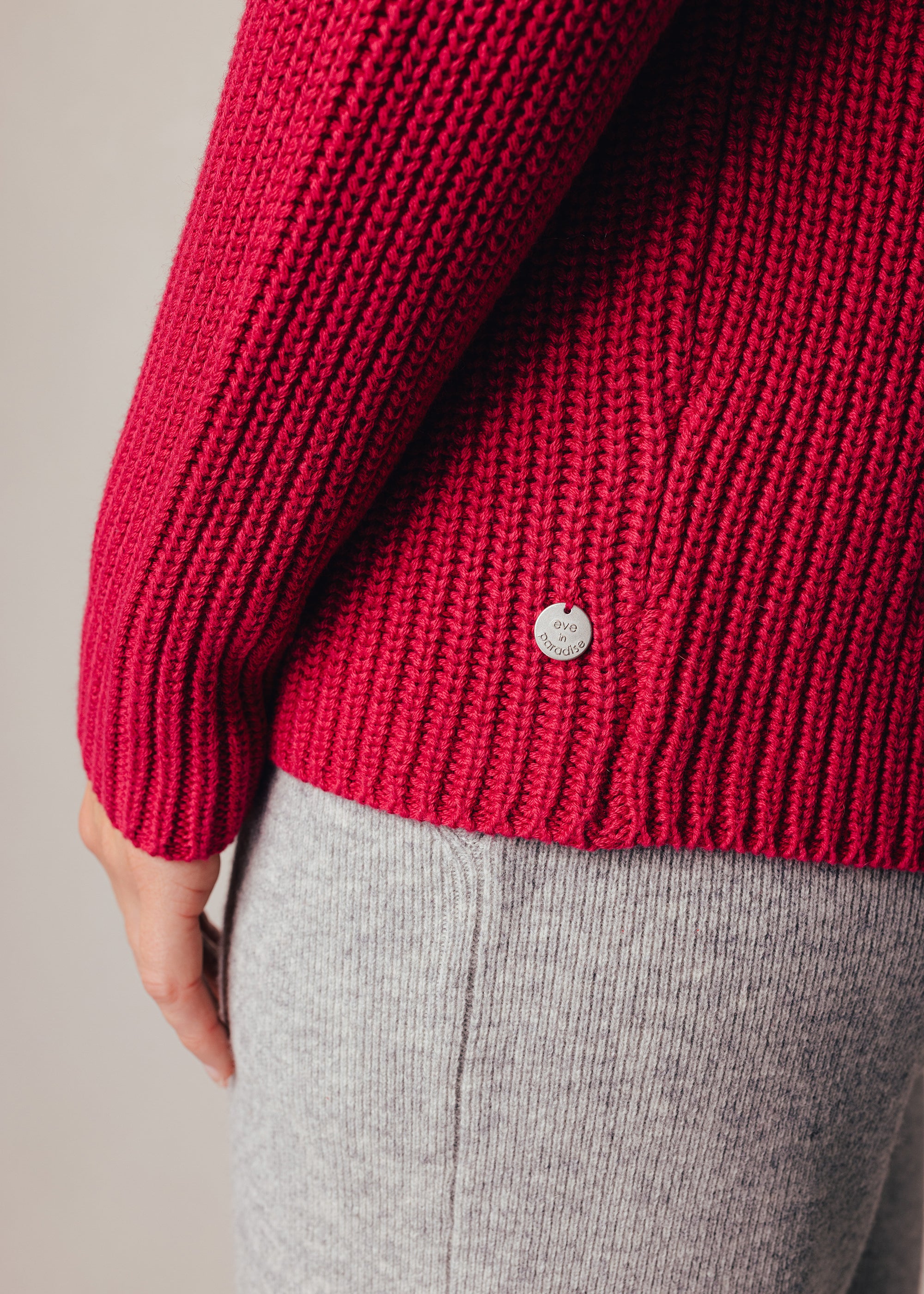 Rollkragenpullover aus Baumwolle mit Kaschmir
