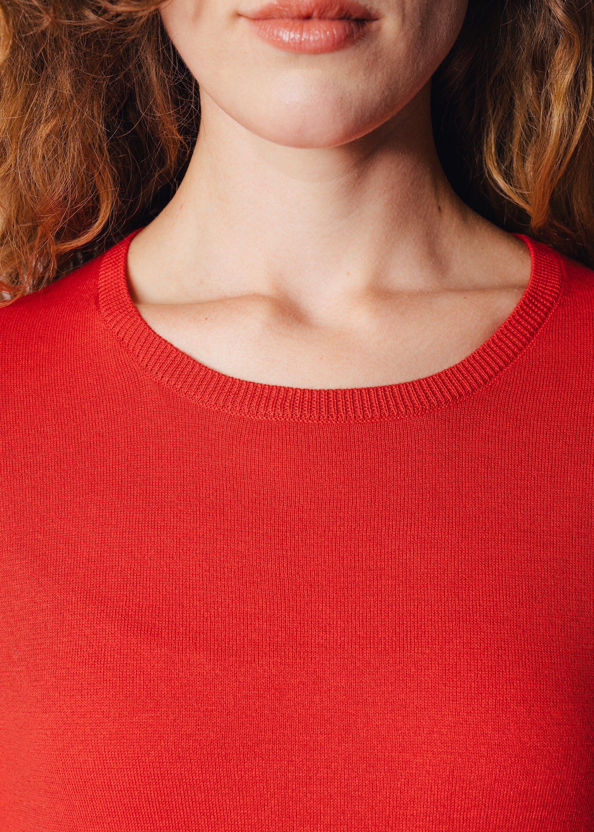 Feinstrickpullover aus Baumwolle und Seide