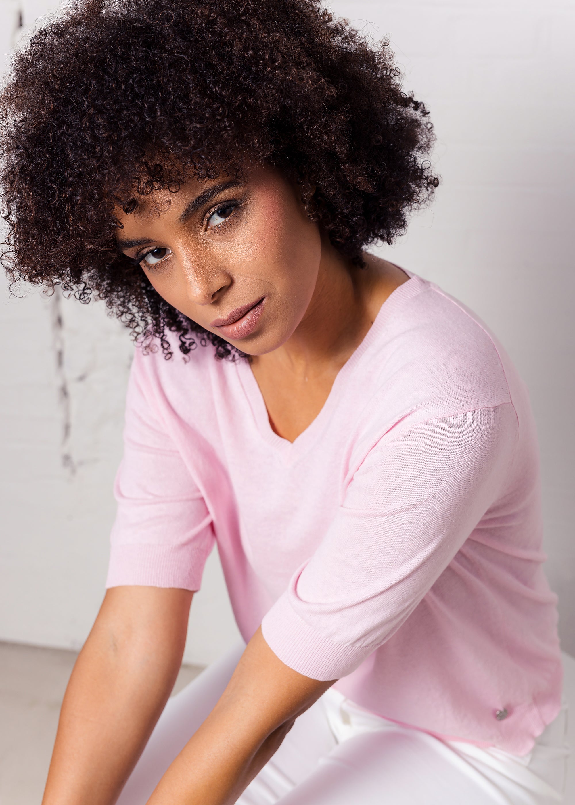 Pullover aus Leinen-Baumwoll-Mix