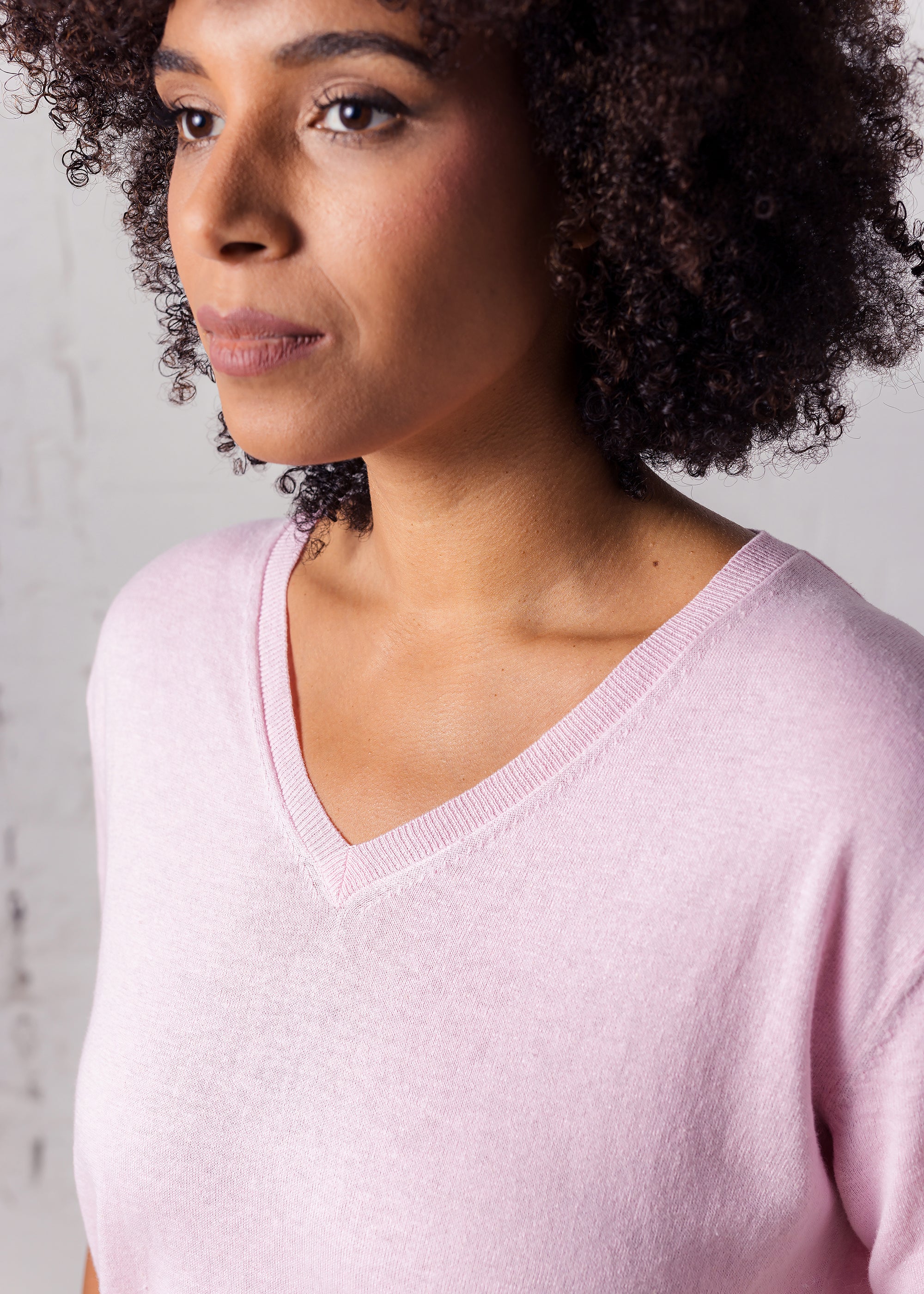 Pullover aus Leinen-Baumwoll-Mix