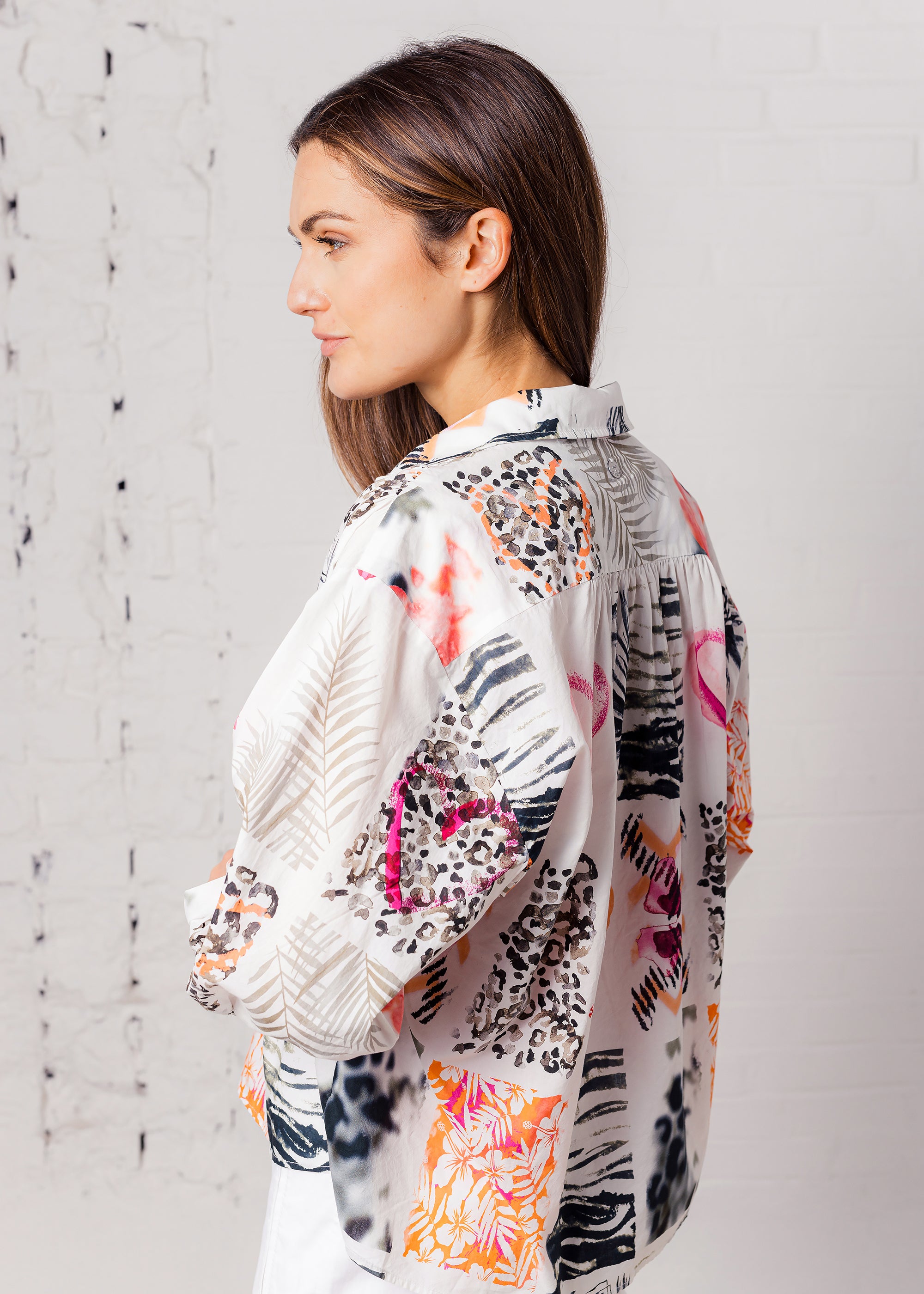 Printbluse aus organic cotton