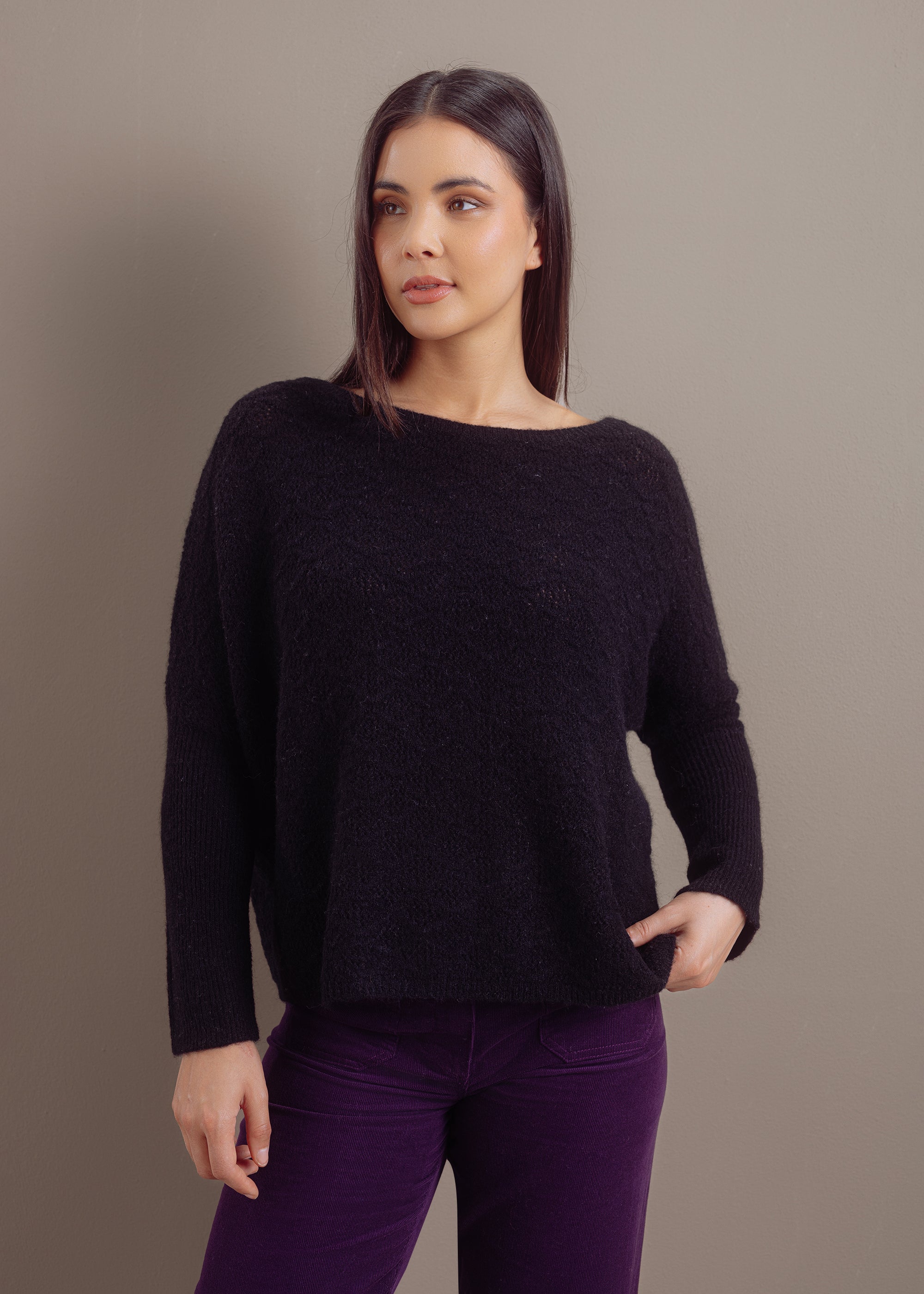 Strickmuster Pullover aus Alpaka-Woll-Mix