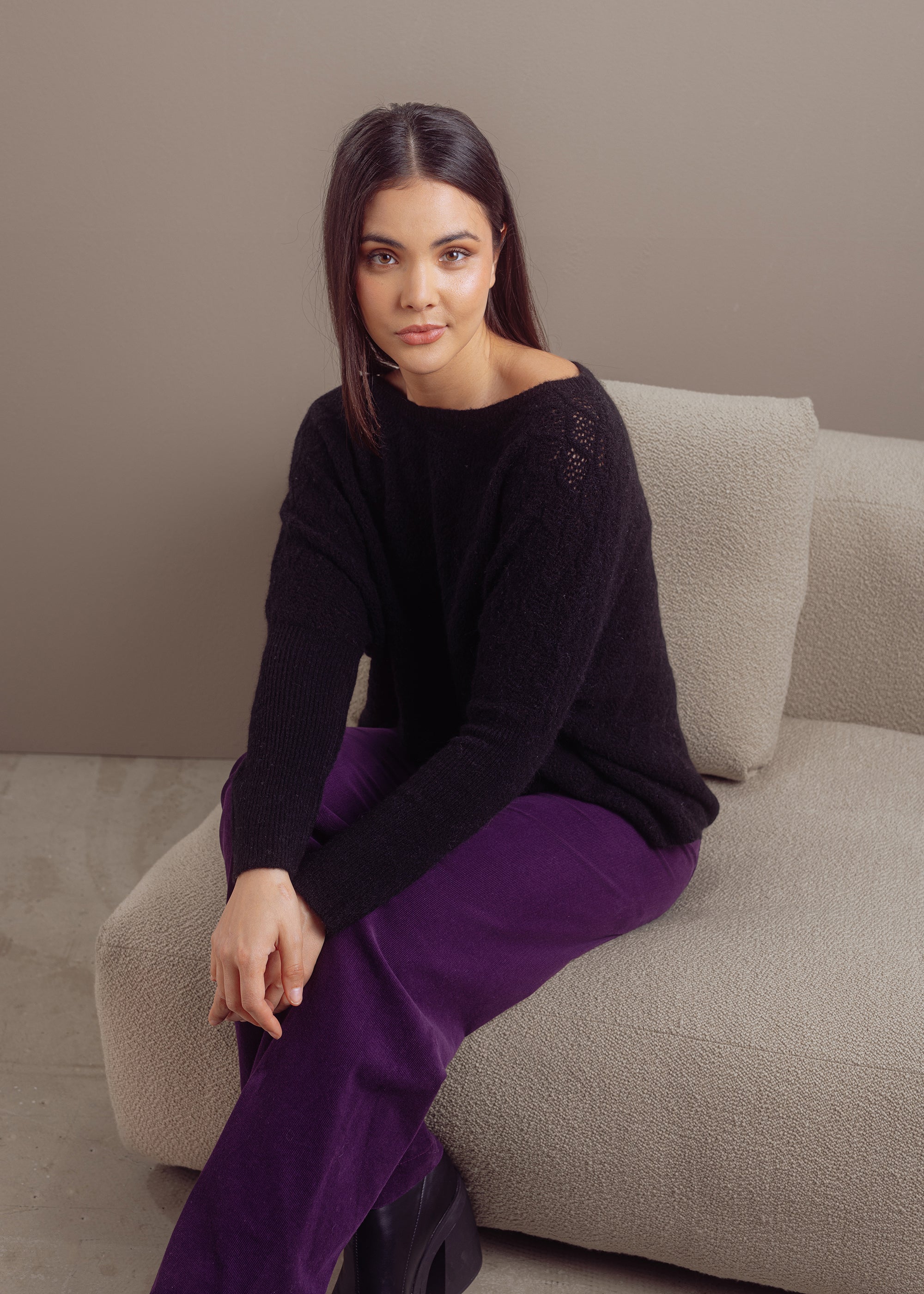 Strickmuster Pullover aus Alpaka-Woll-Mix