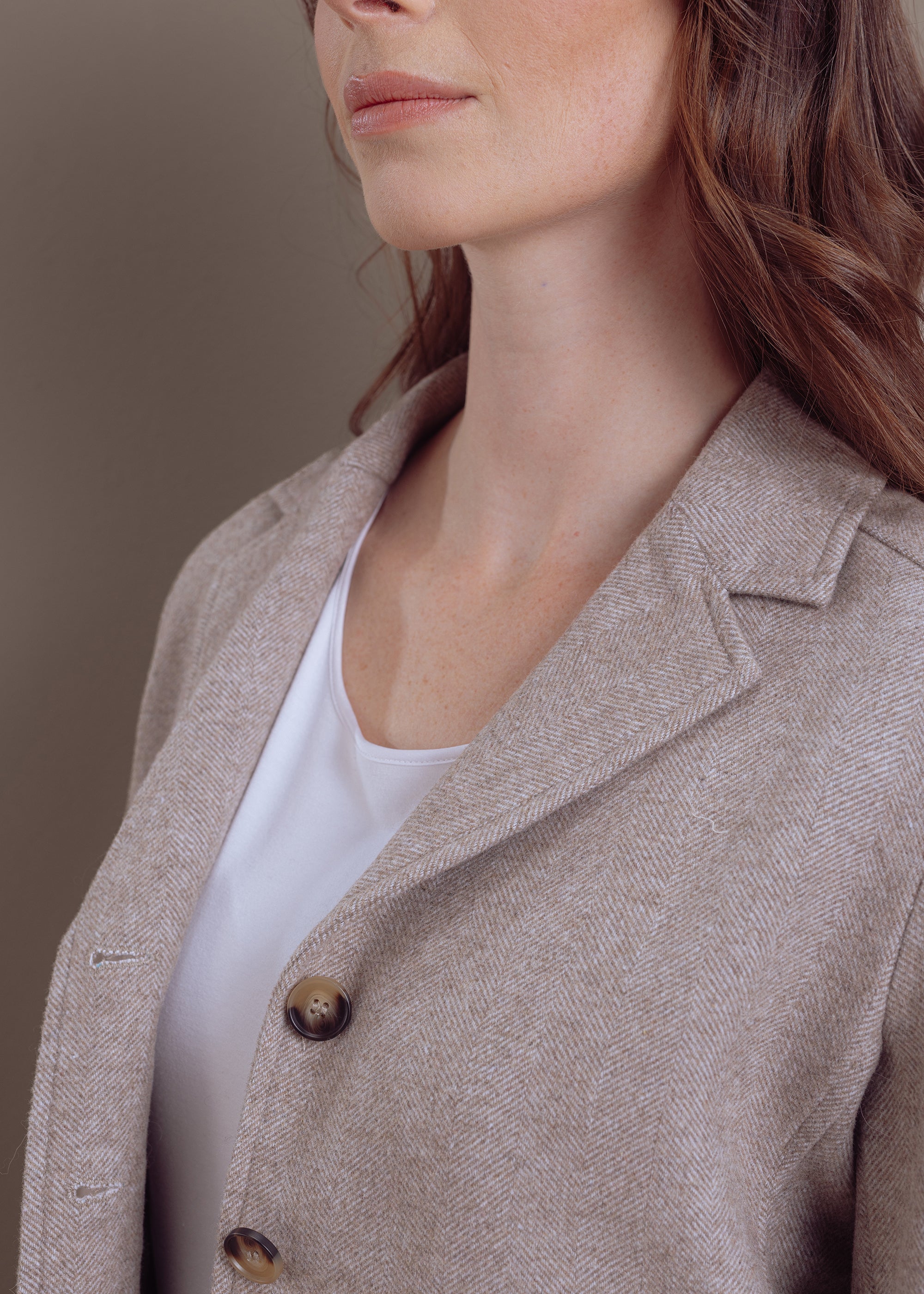 Kurzer Blazer aus Woll-Mix