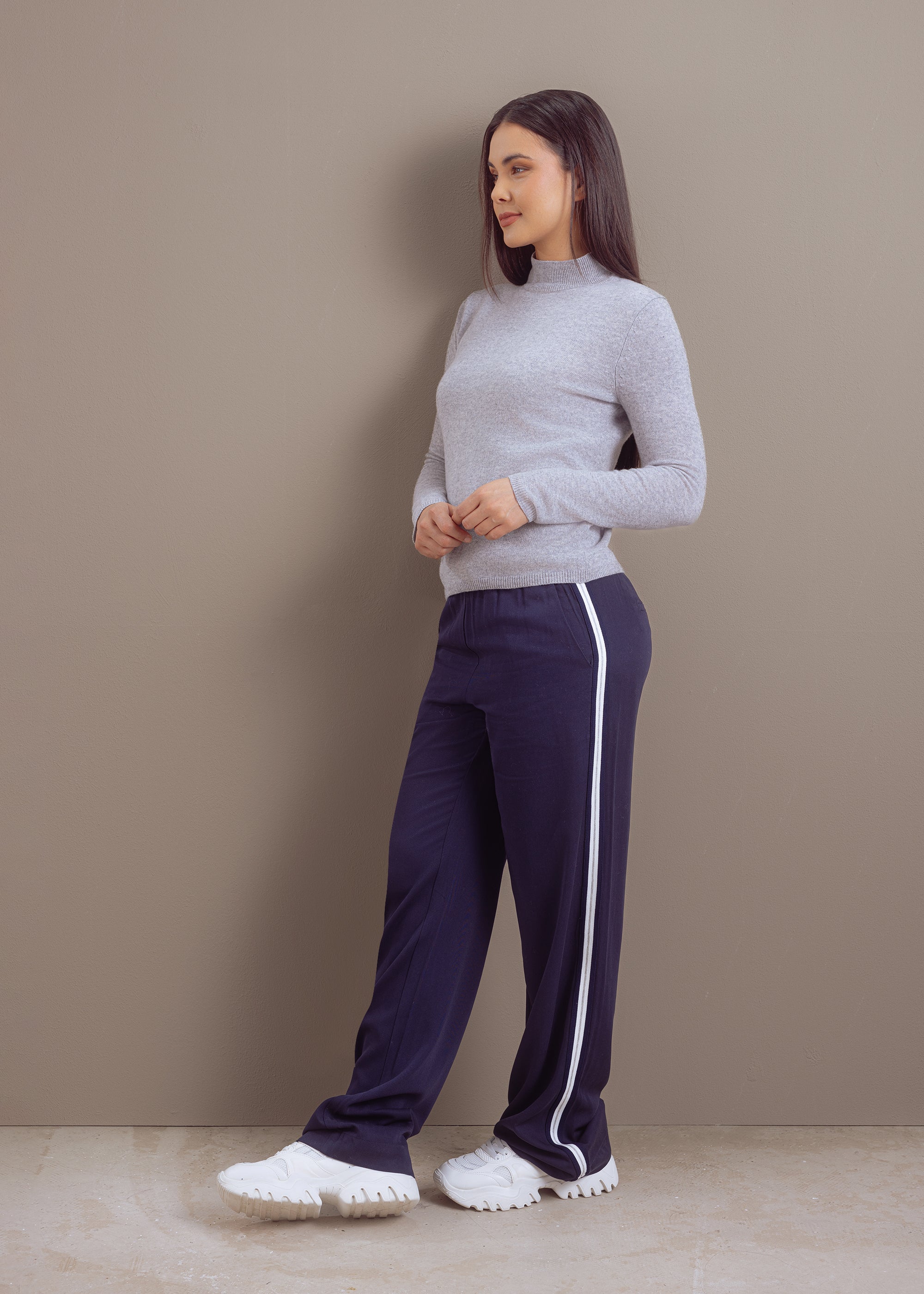 Feinstrick-Rollkragenpullover aus reiner Merinowolle