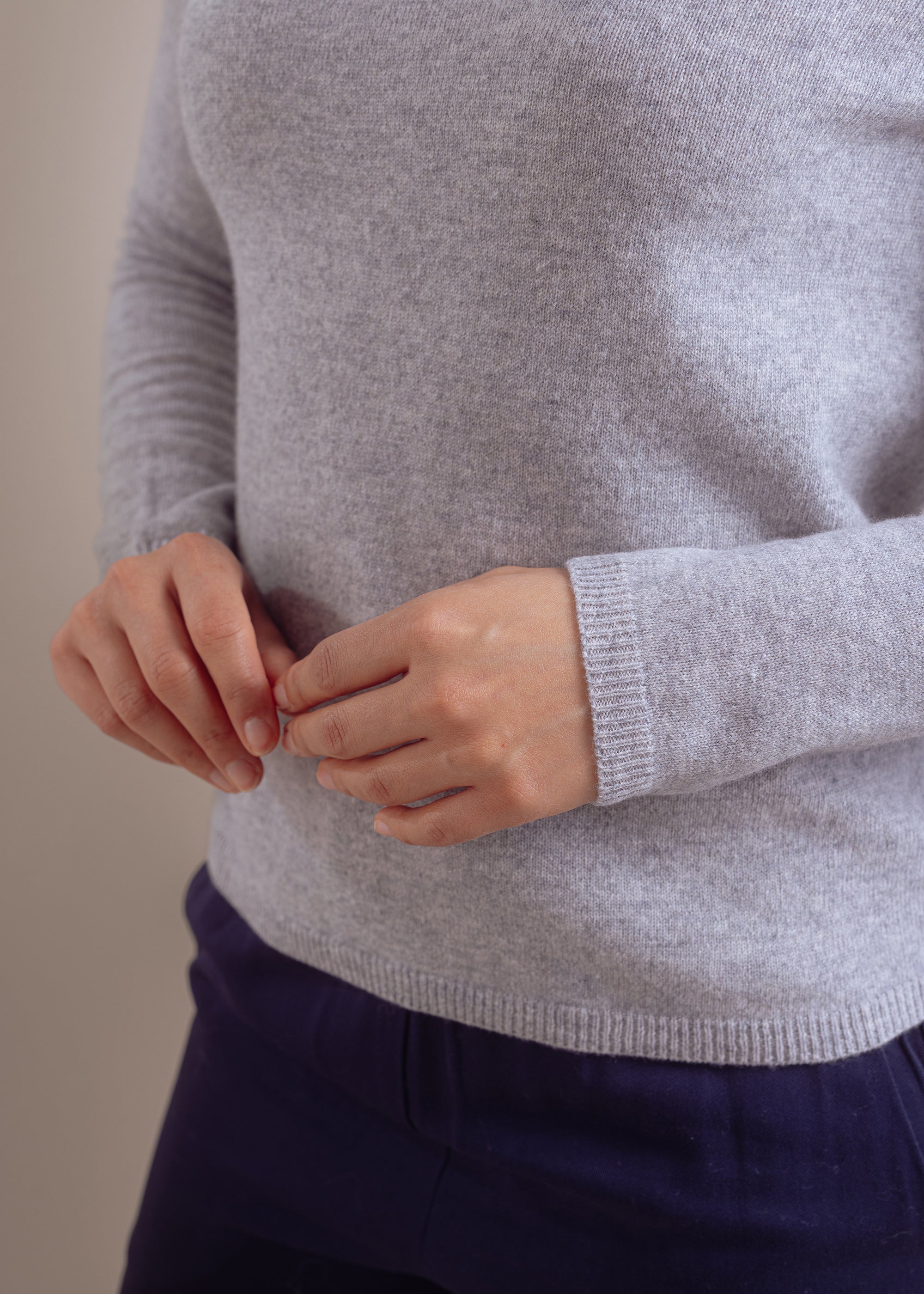 Feinstrick-Rollkragenpullover aus reiner Merinowolle