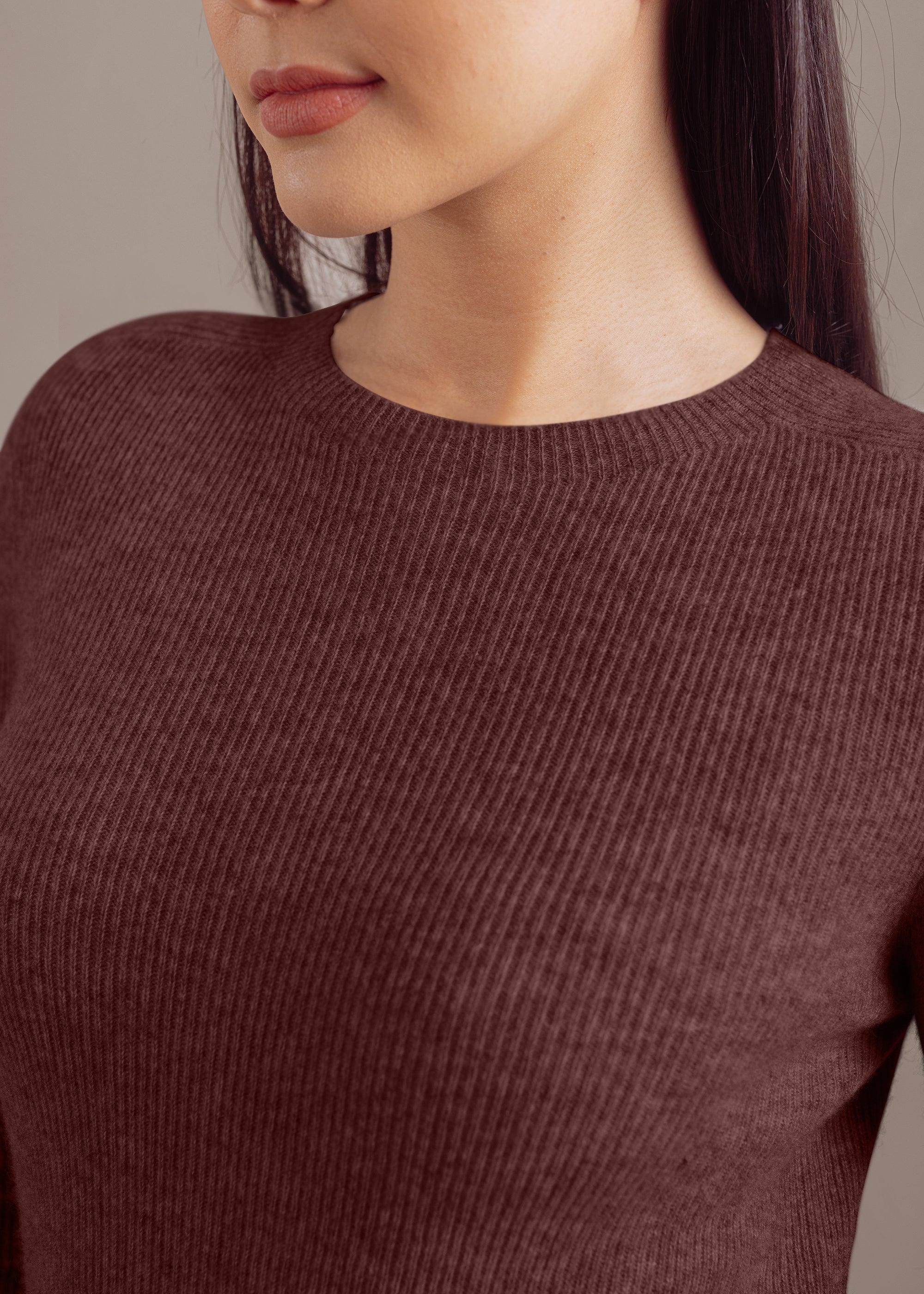 Kaschmirpullover mit Rundhalsausschnitt