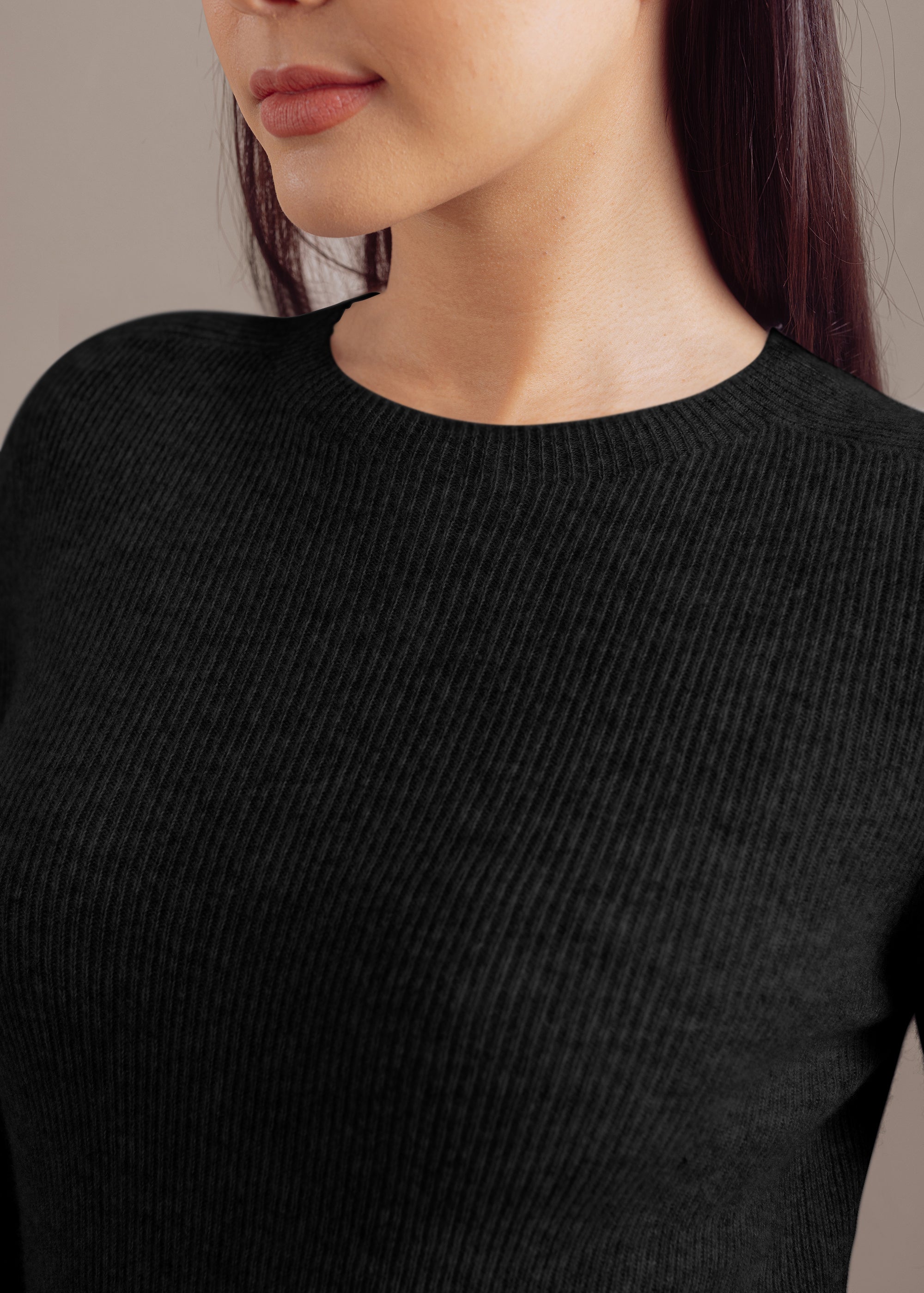 Kaschmirpullover mit Rundhalsausschnitt