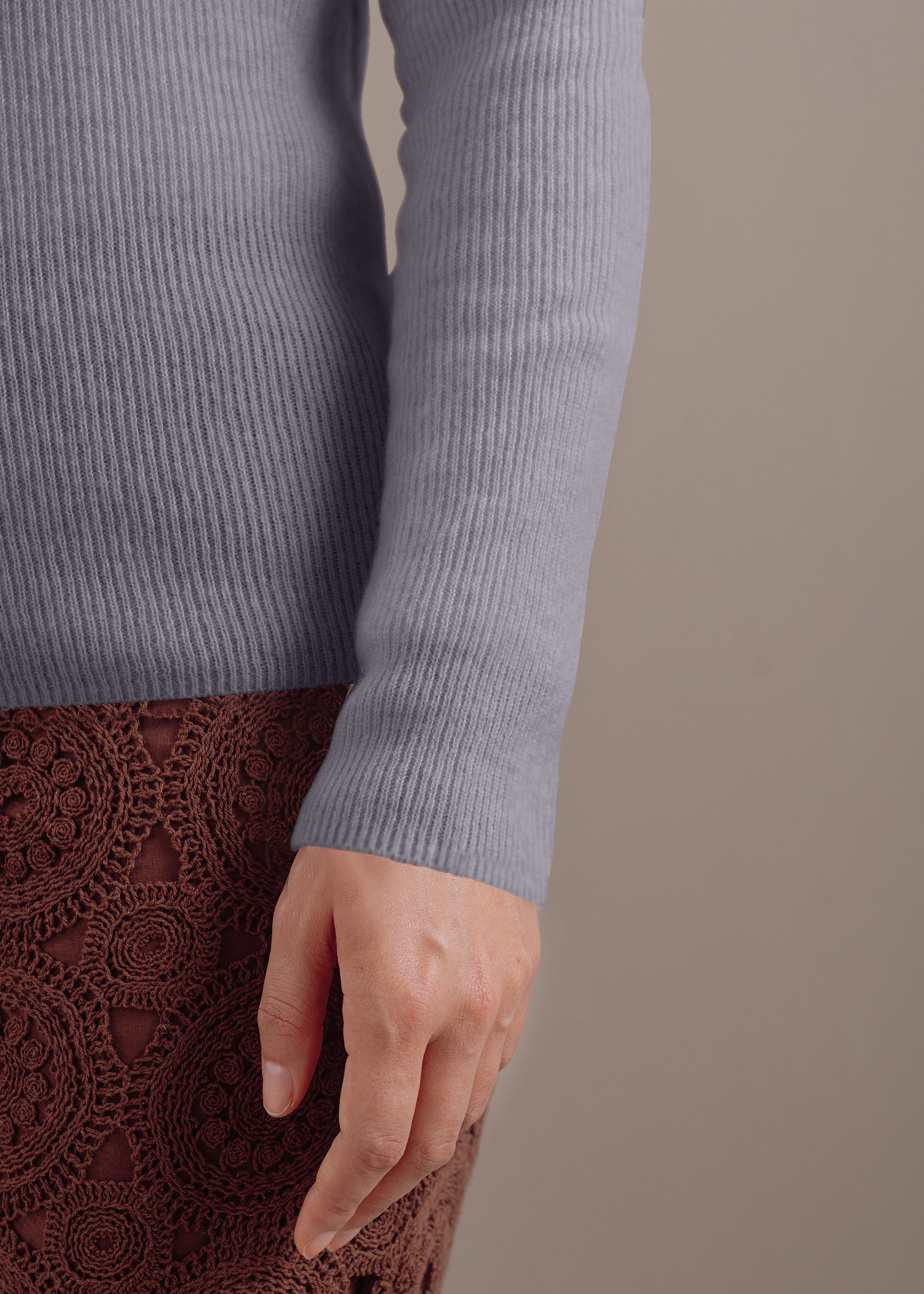 Kaschmirpullover mit Rollkragen
