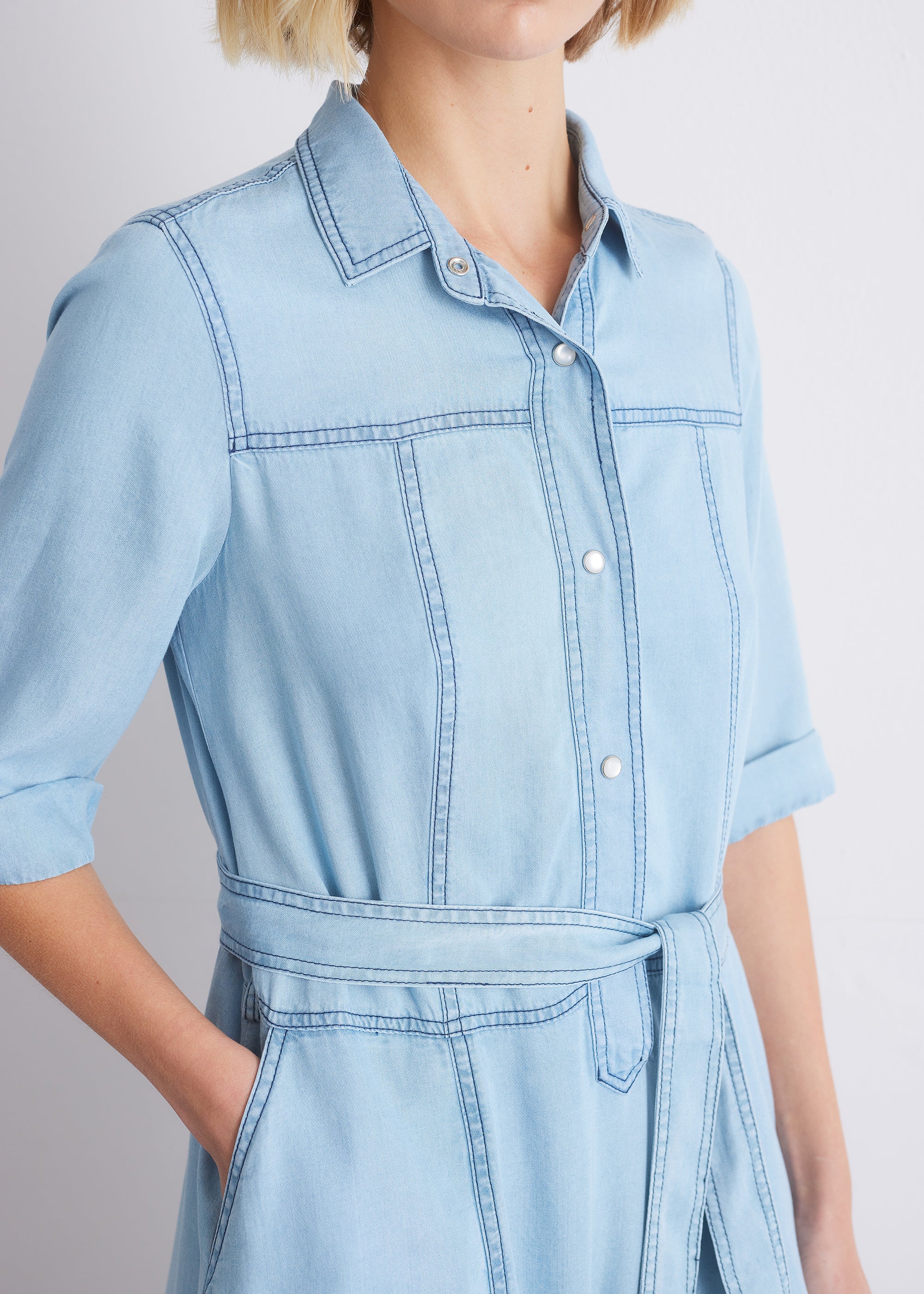 Hemdblusenkleid aus Lyocell