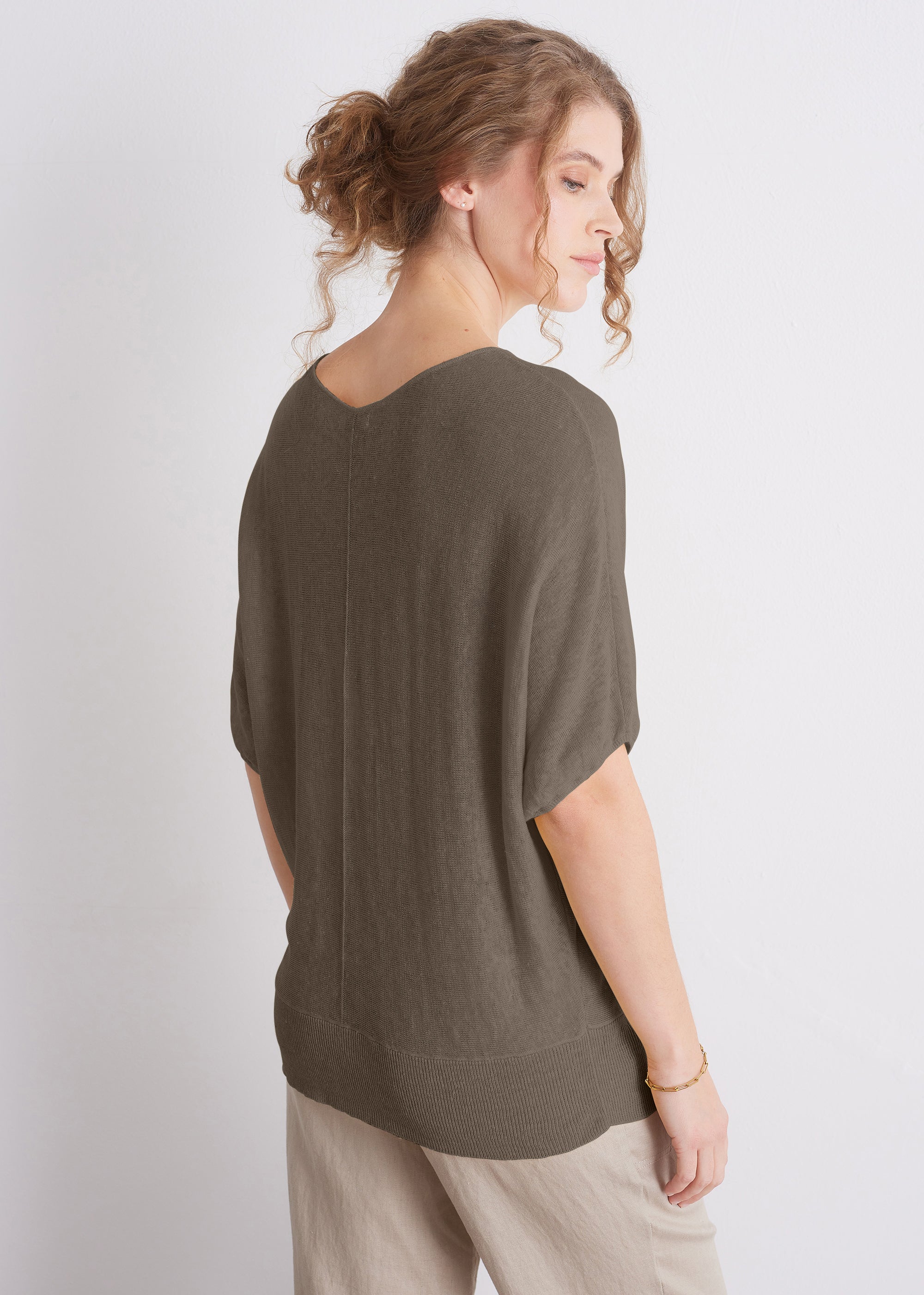 Feinstrickshirt mit Kurzarm