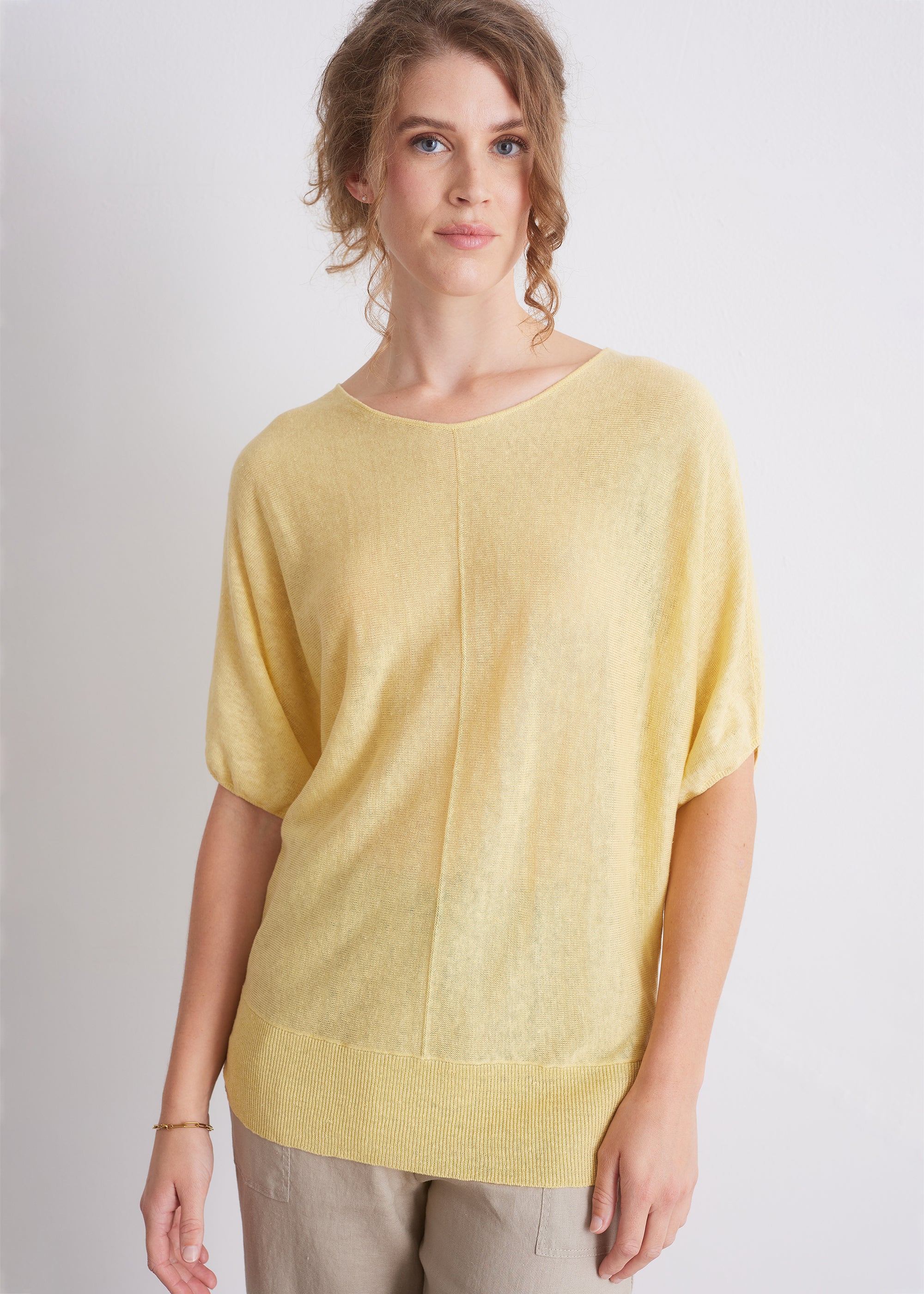 Feinstrickshirt mit Kurzarm