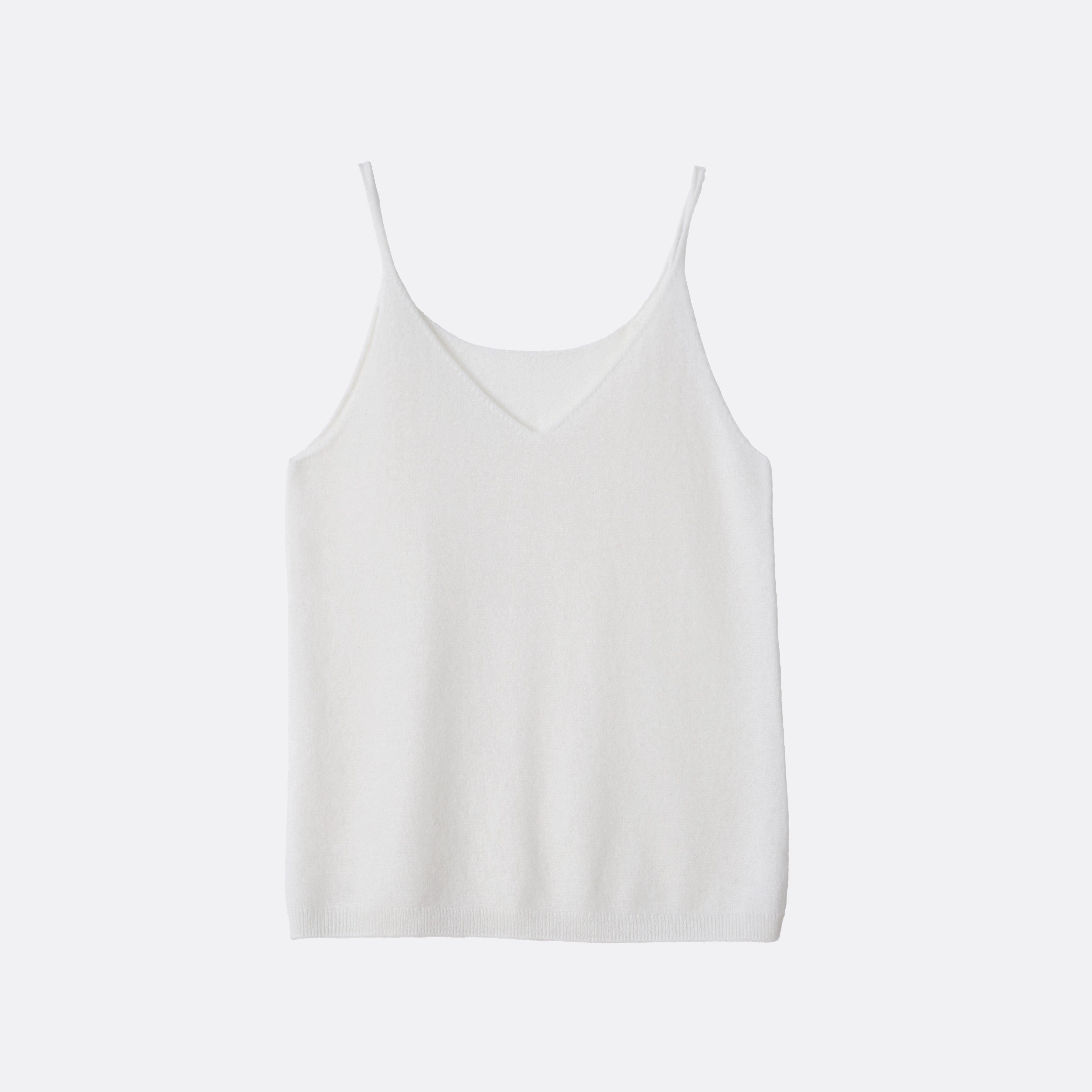 Kaschmir-Top mit V-Ausschnitt