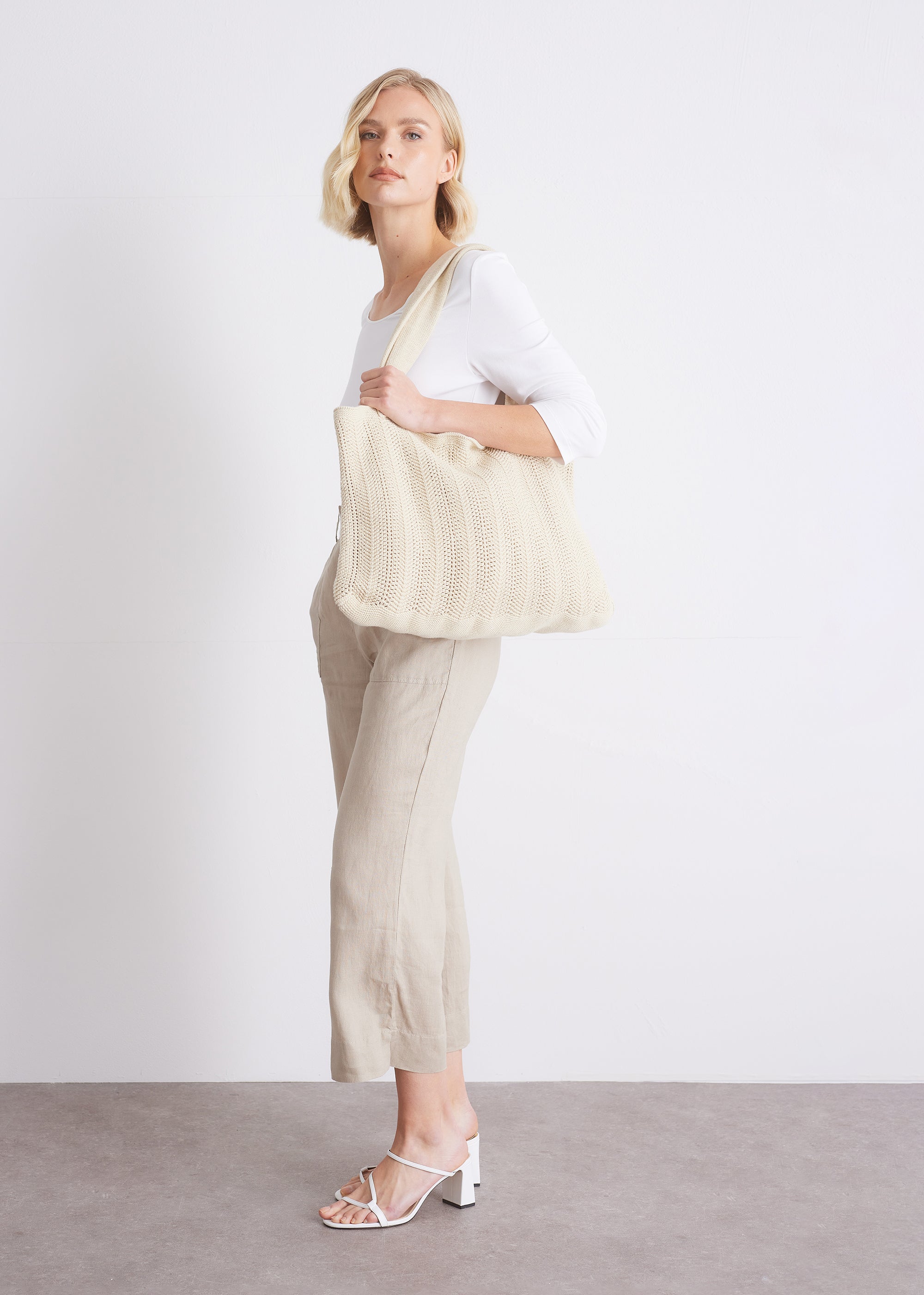 Stricktasche aus GOTS-zertifizierter Baumwolle