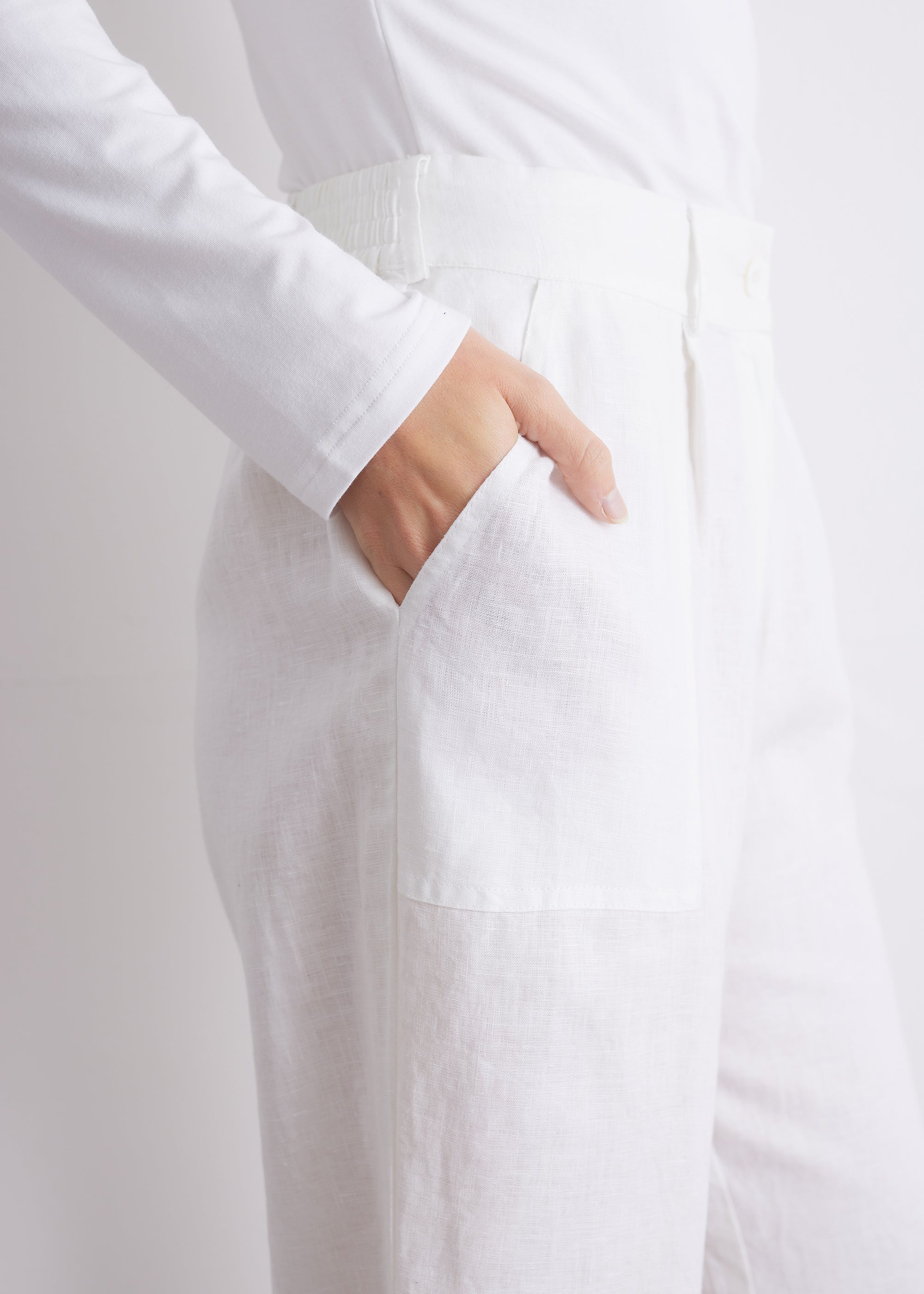 Hose aus reinem Leinen