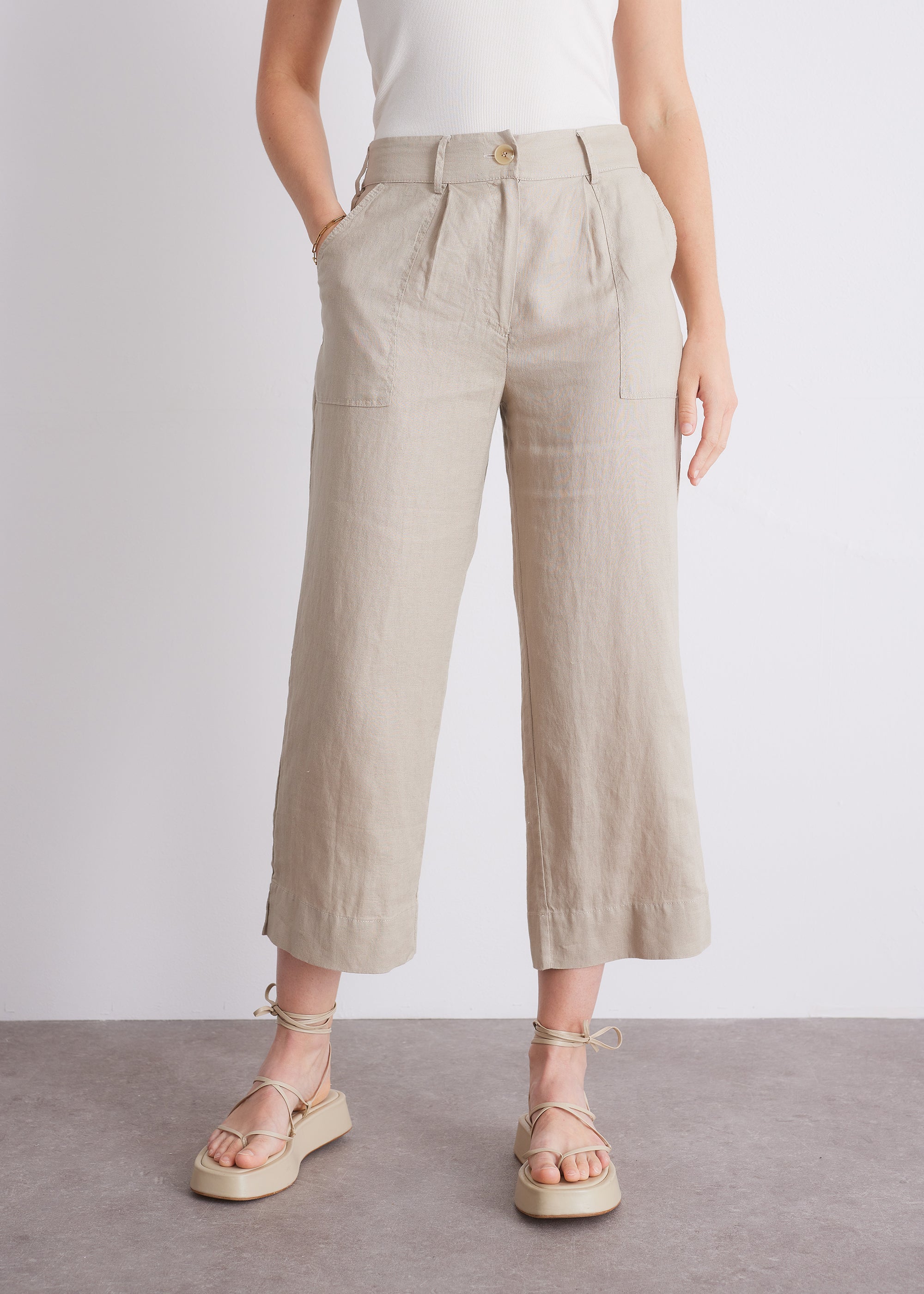 Hose aus reinem Leinen