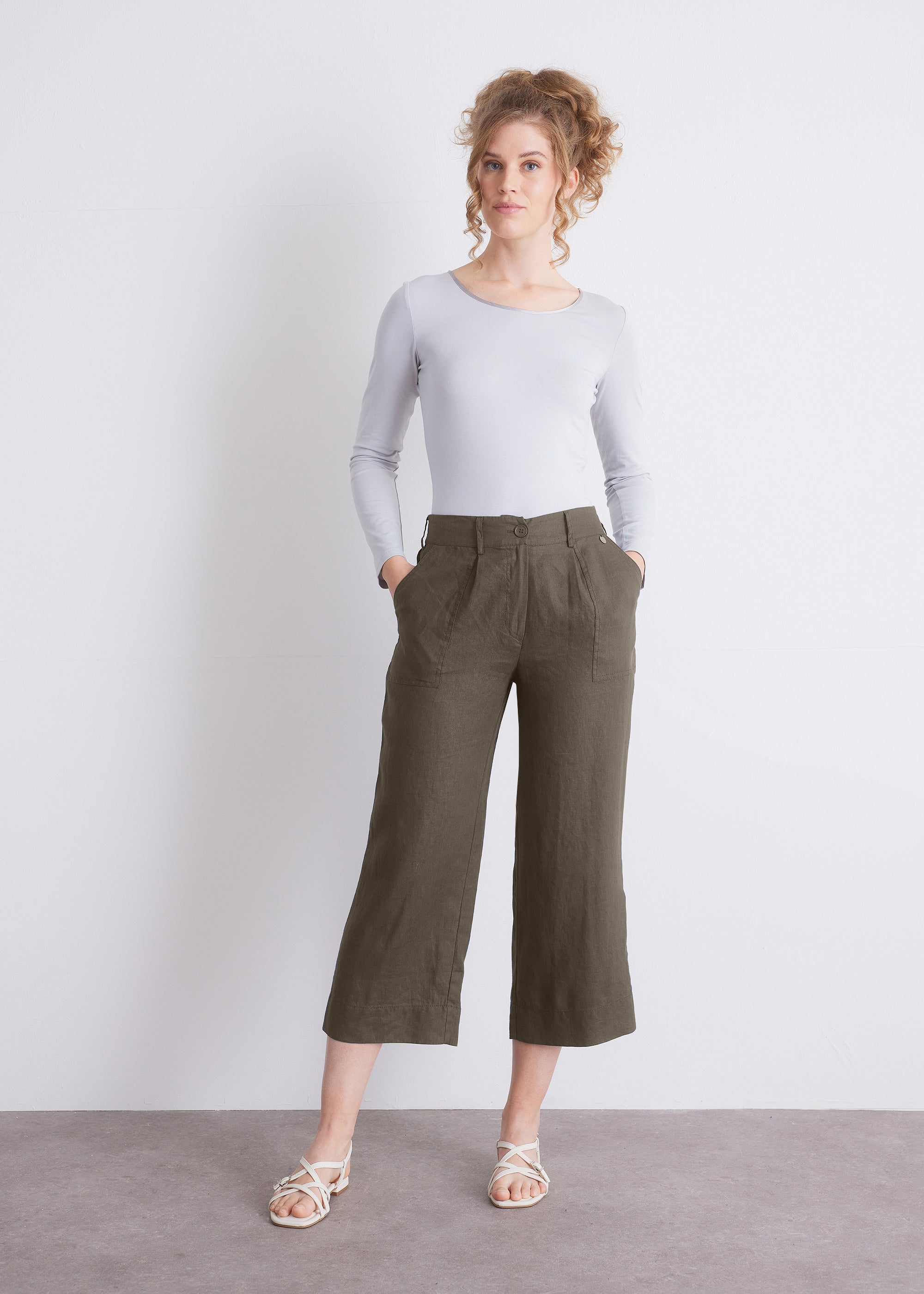 Hose aus reinem Leinen
