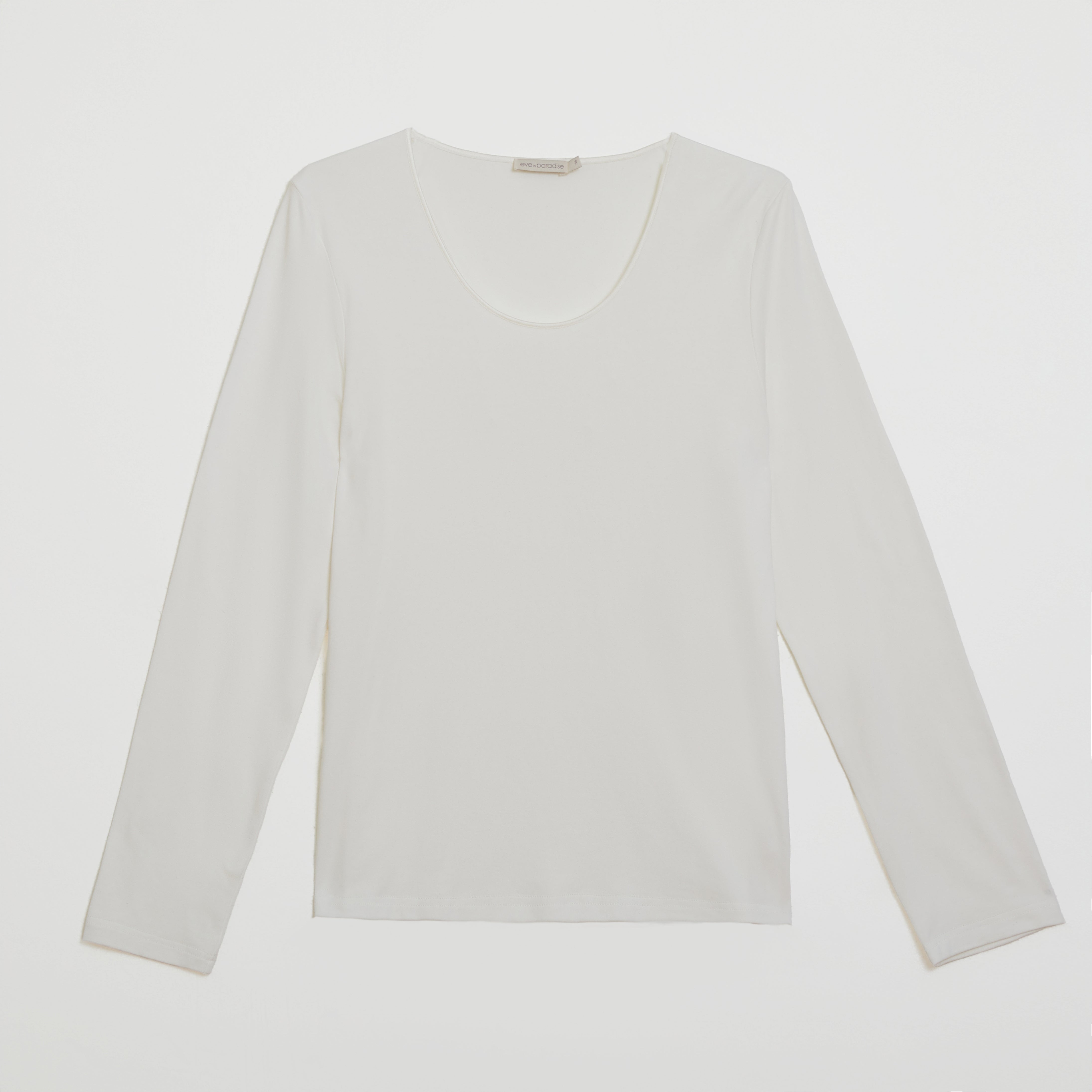 Langarmshirt mit Seidenpaspel