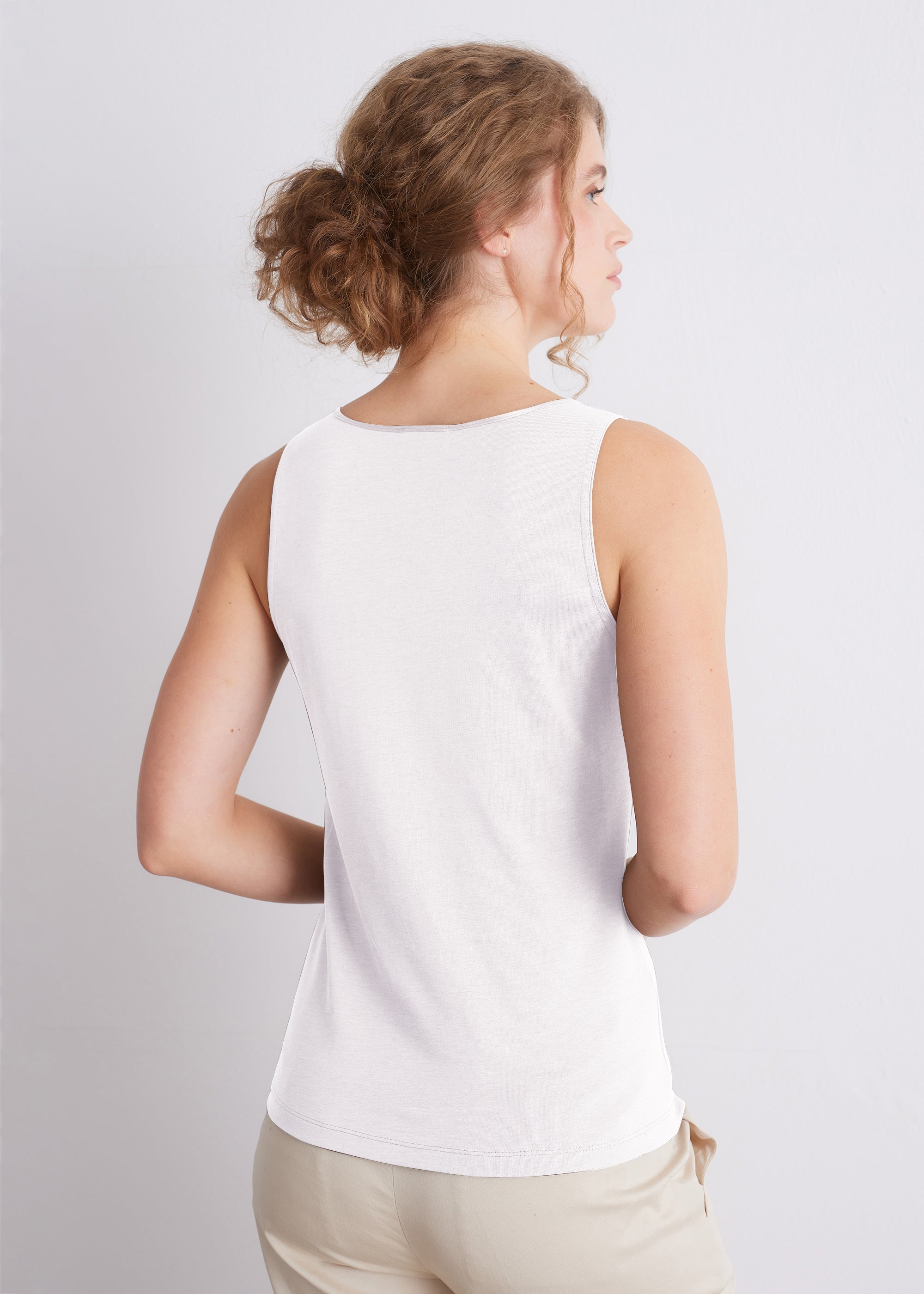 Top mit Seidenpaspel