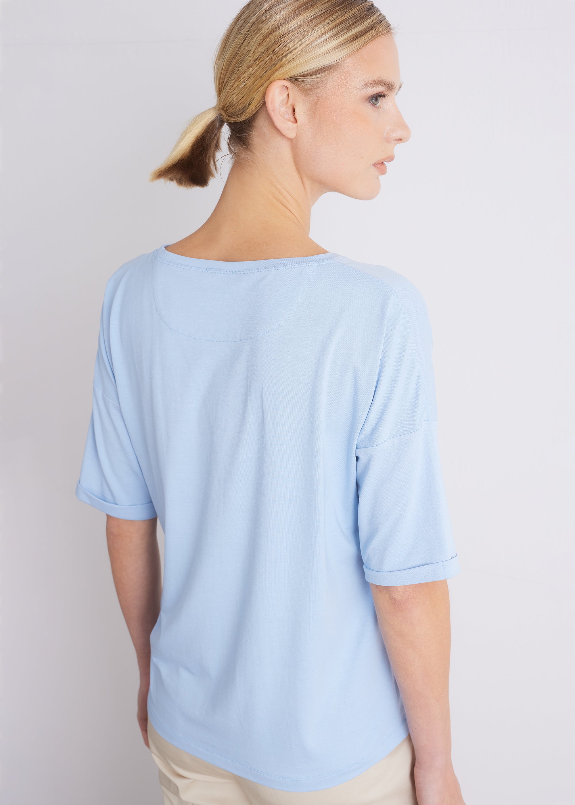 Shirt aus Viskose-Baumwoll-Mix