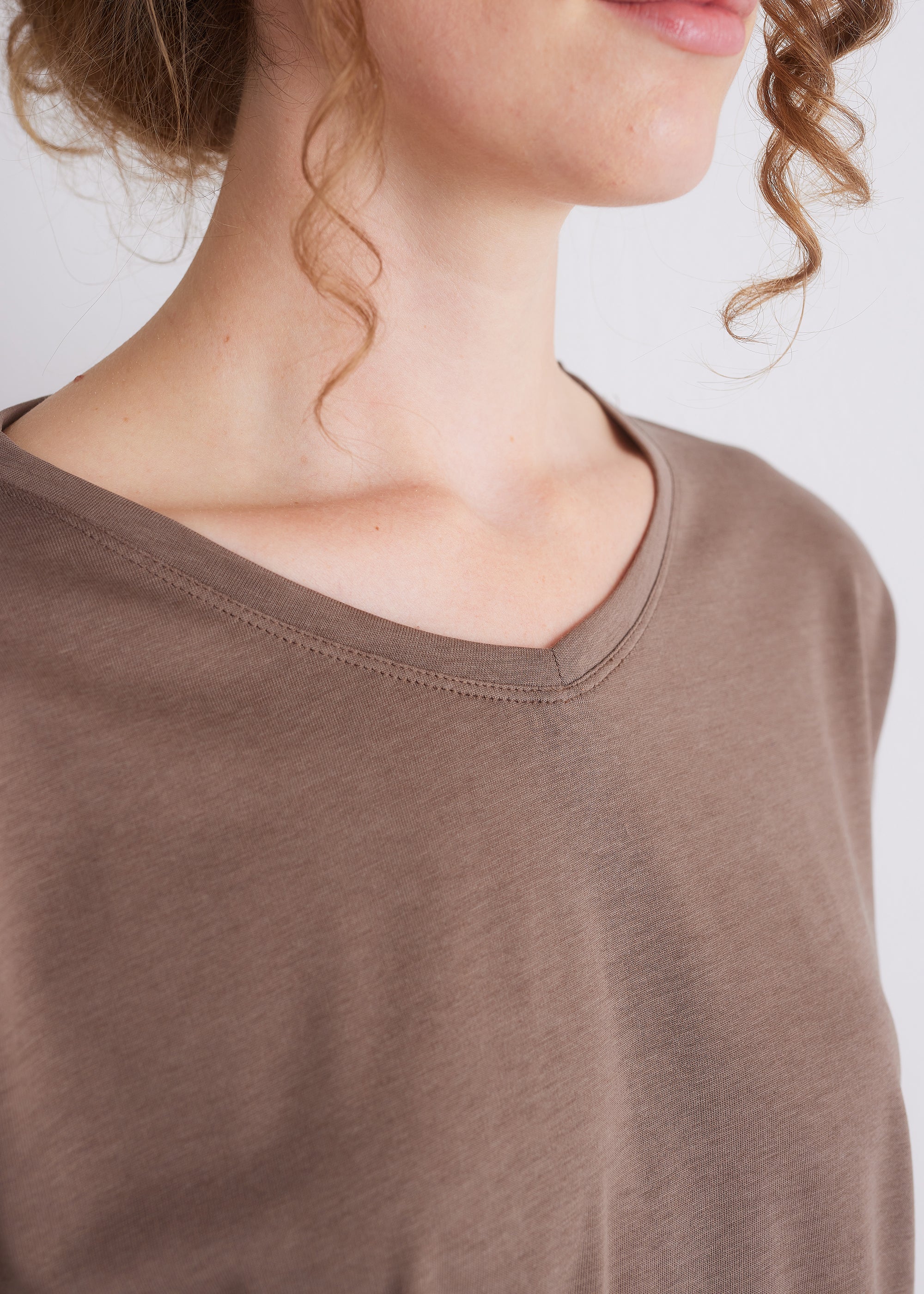 Shirt aus Viskose-Baumwoll-Mix