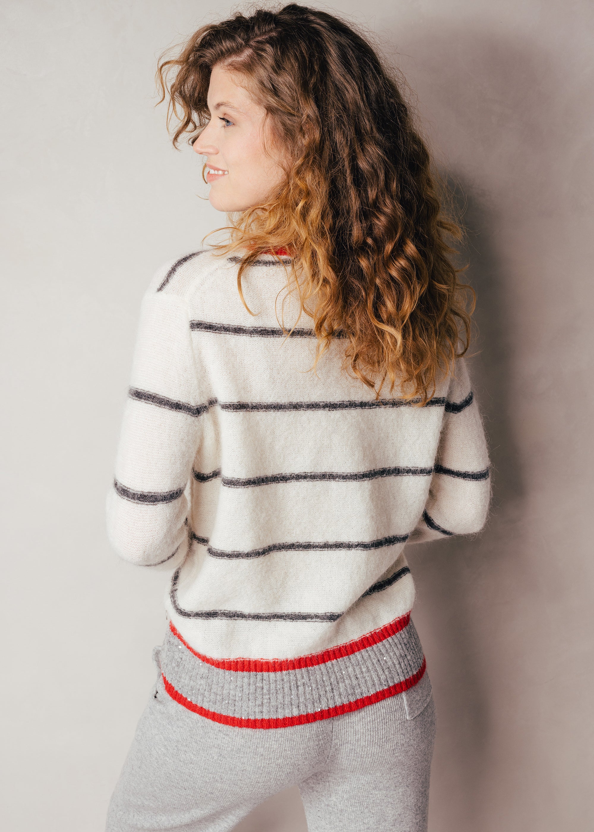 Herzpullover aus Alpaka-Mix