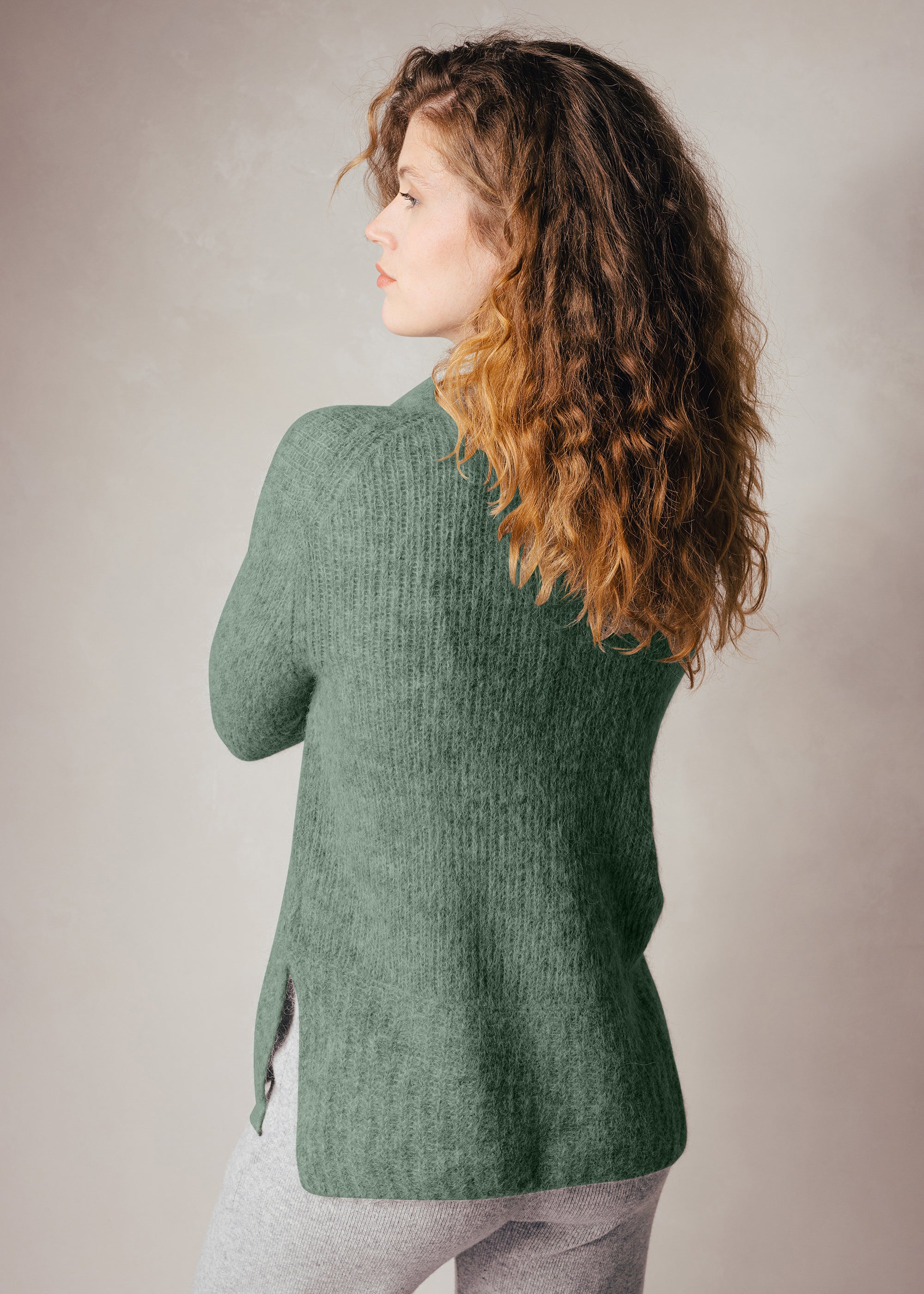 Rollkragenpullover aus Alpaka-Woll-Mix