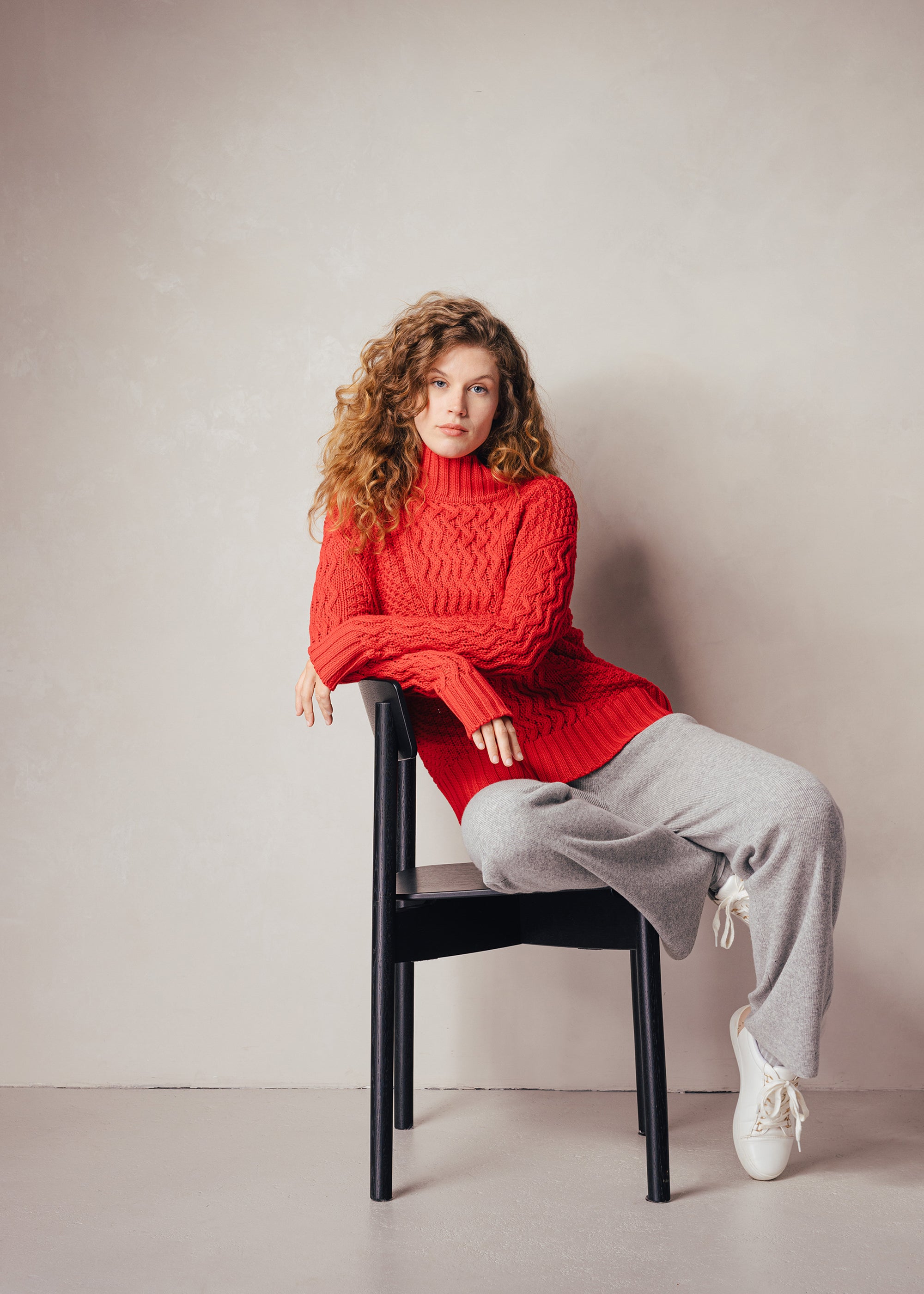Cotton turtleneck sweater