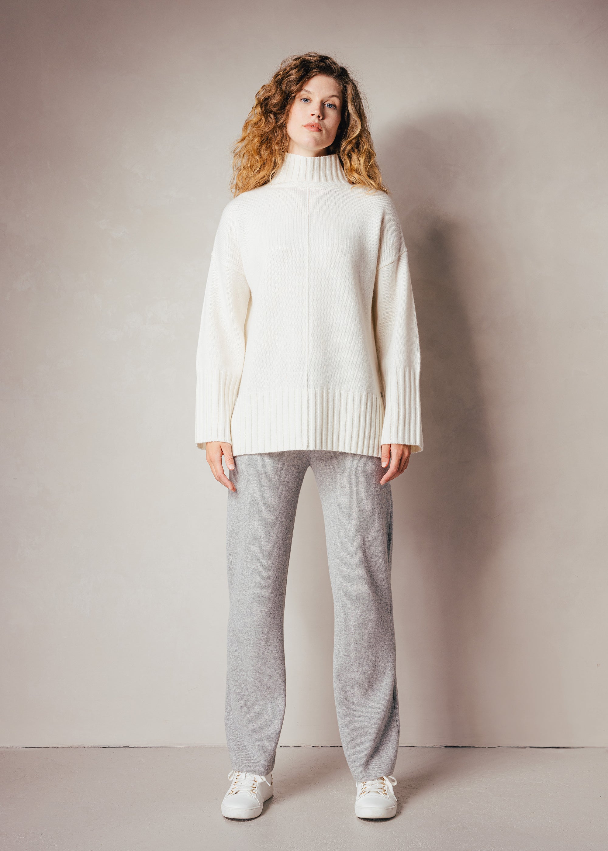 Rollkragenpullover aus reiner Wolle