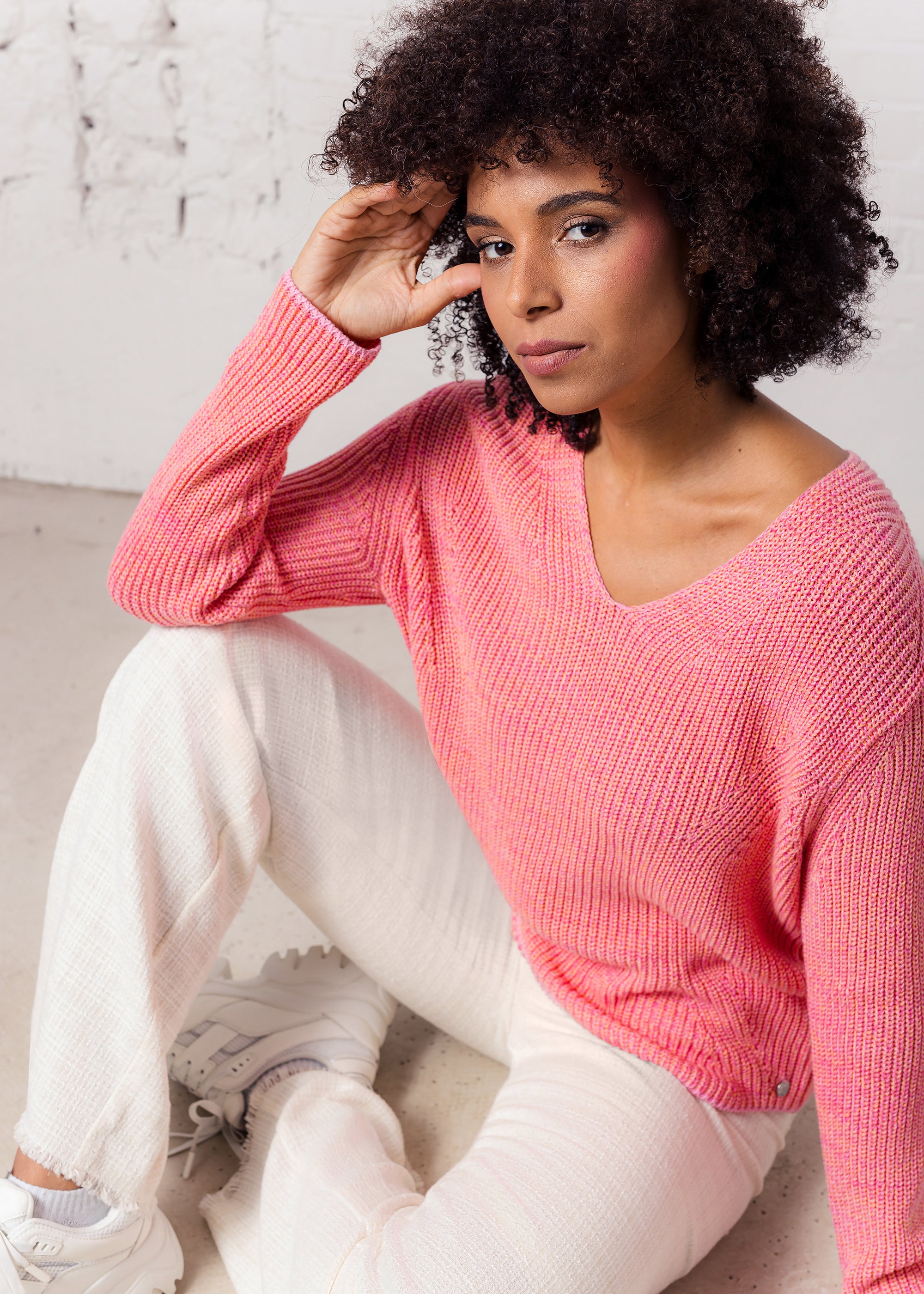 Mouline sweater made of organic cotton