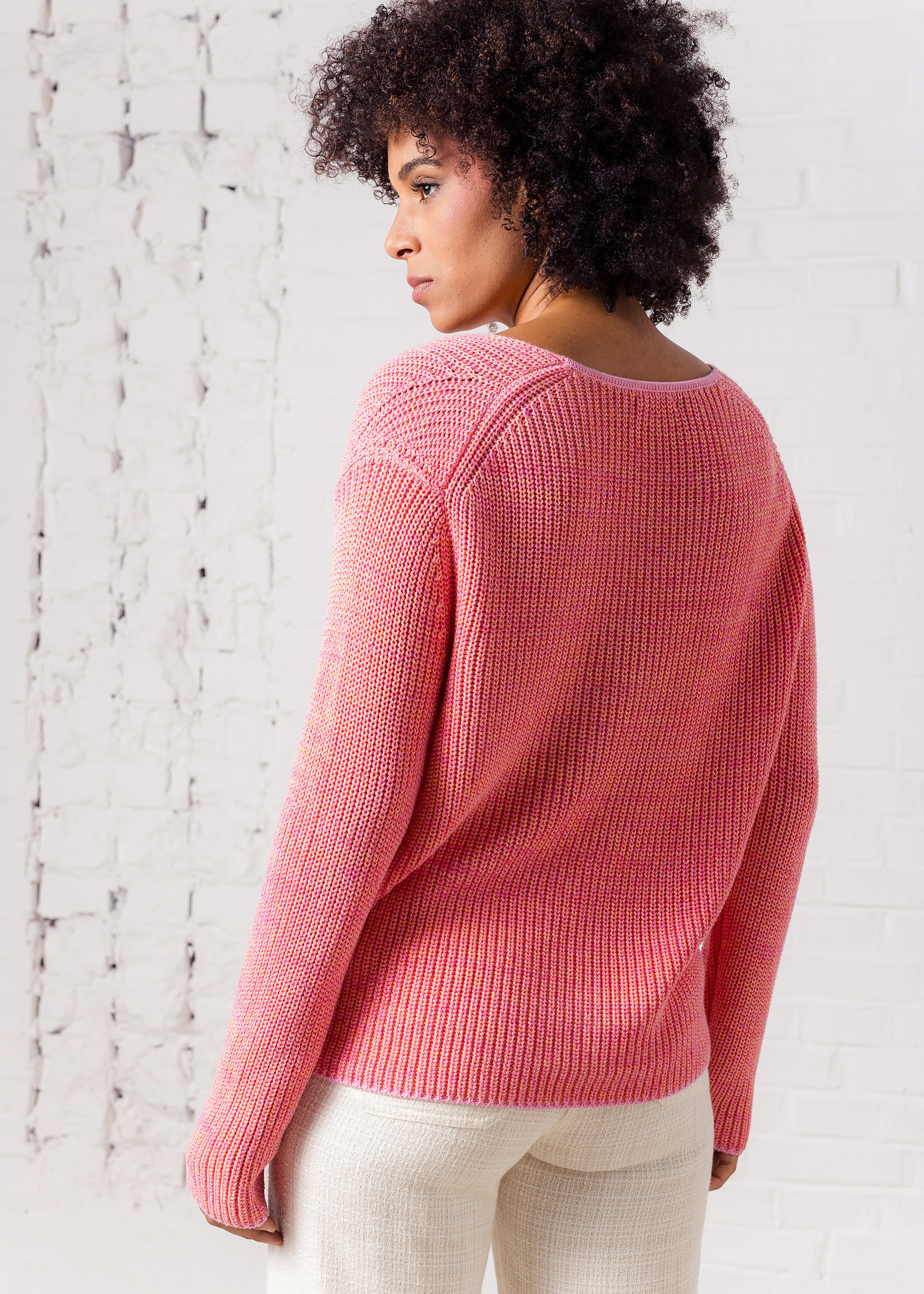 Mouline sweater made of organic cotton