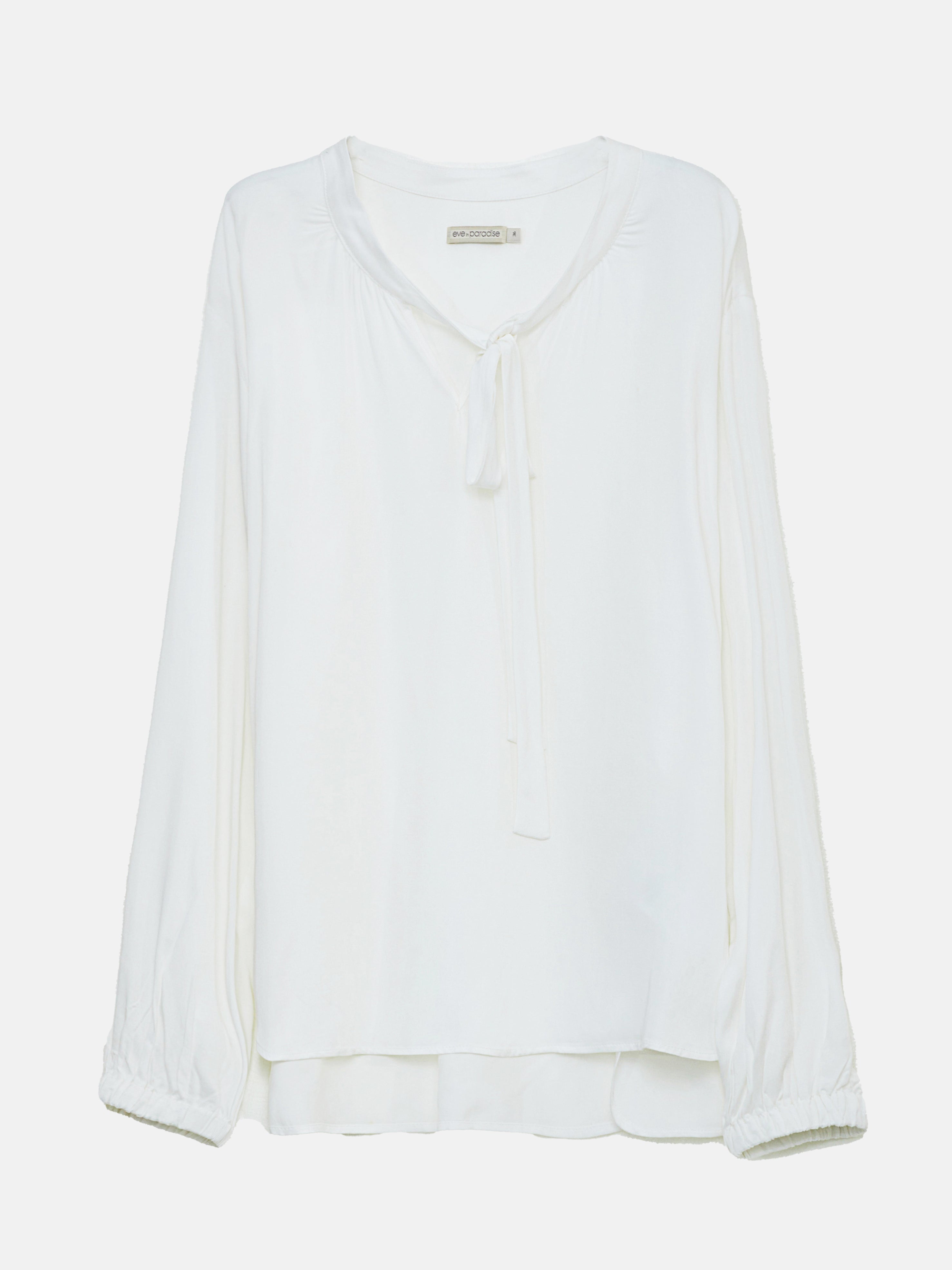 Viskosebluse mit Bindedetail