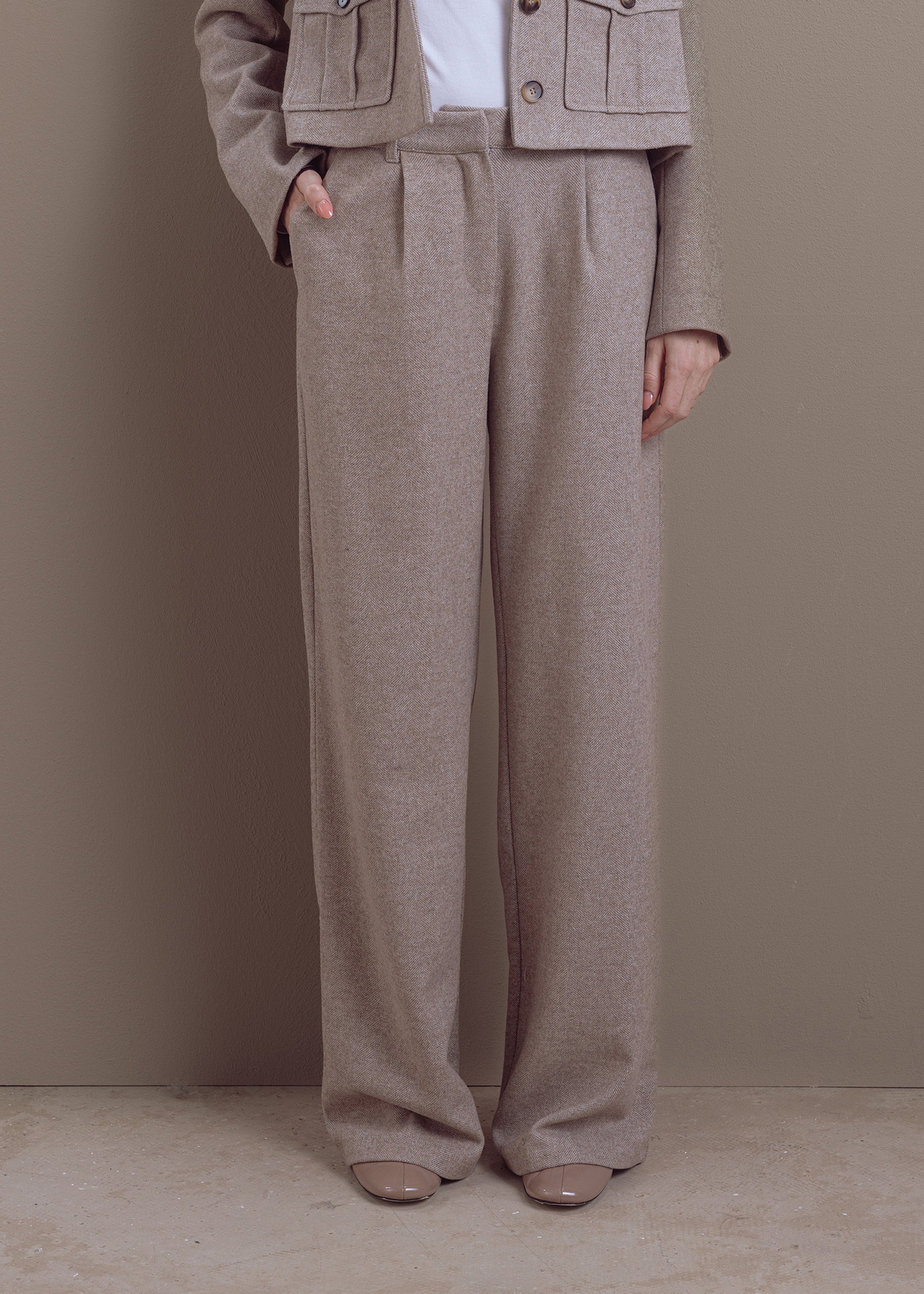 Weite Woll-Mix-Hose