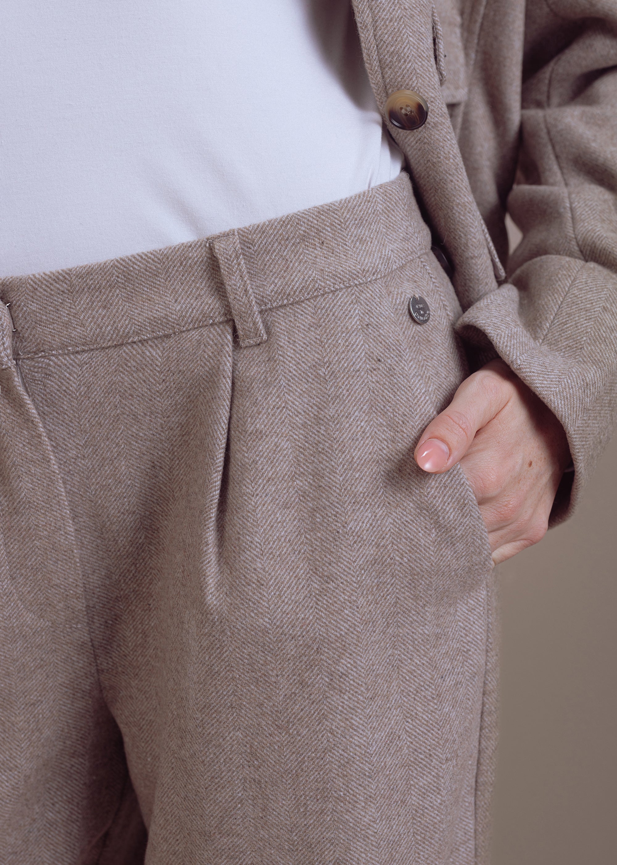 Weite Woll-Mix-Hose