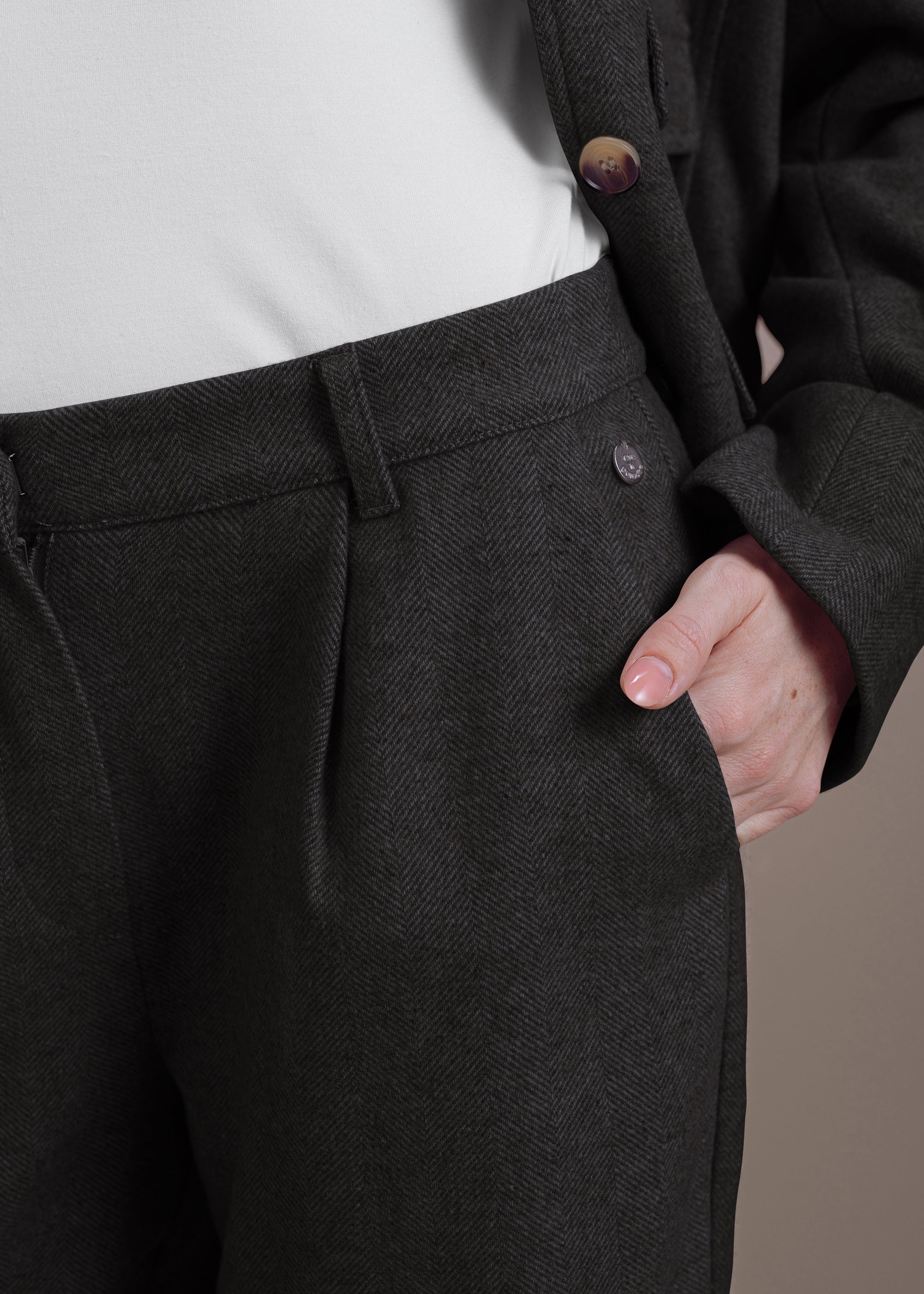Weite Woll-Mix-Hose
