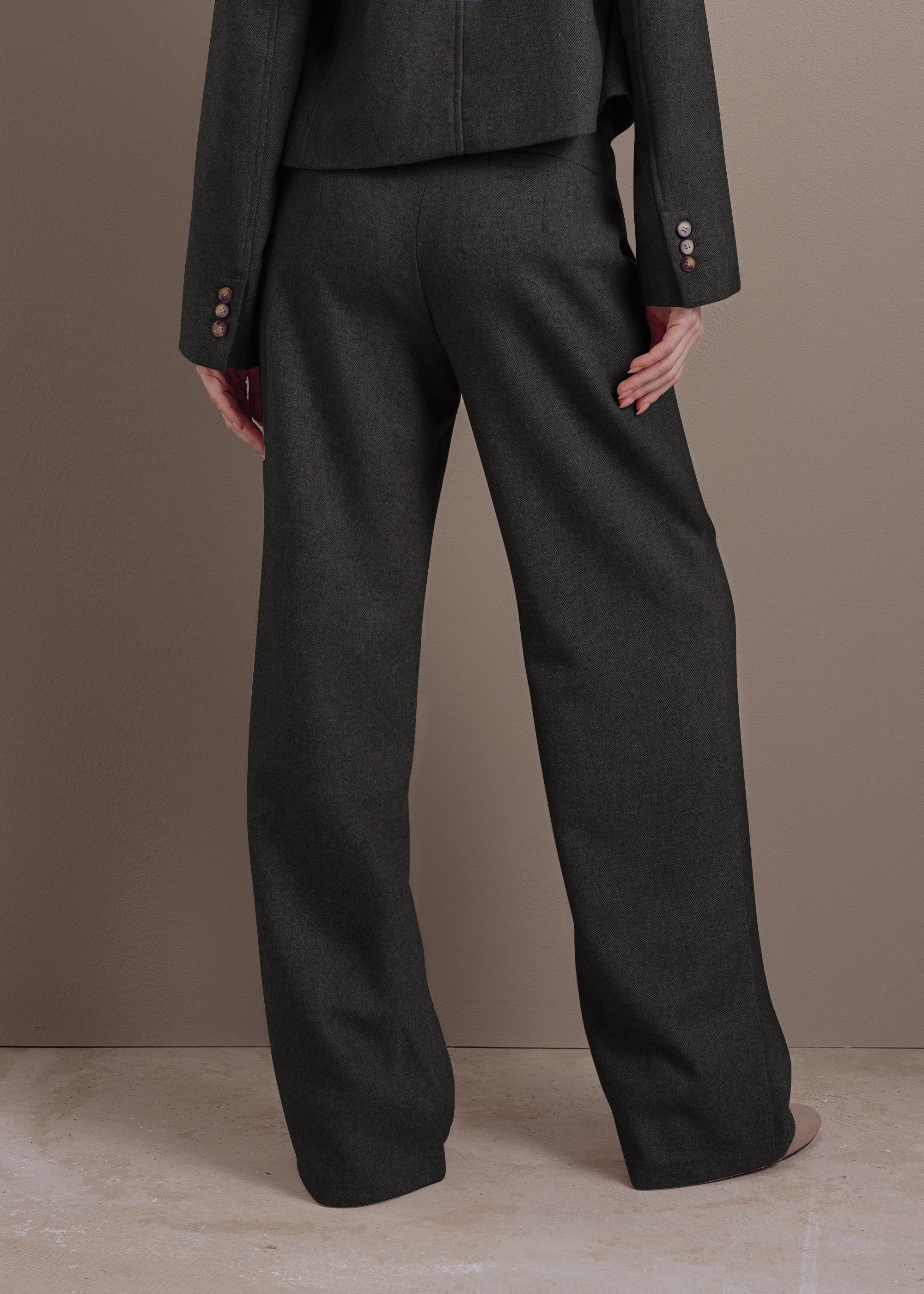 Weite Woll-Mix-Hose