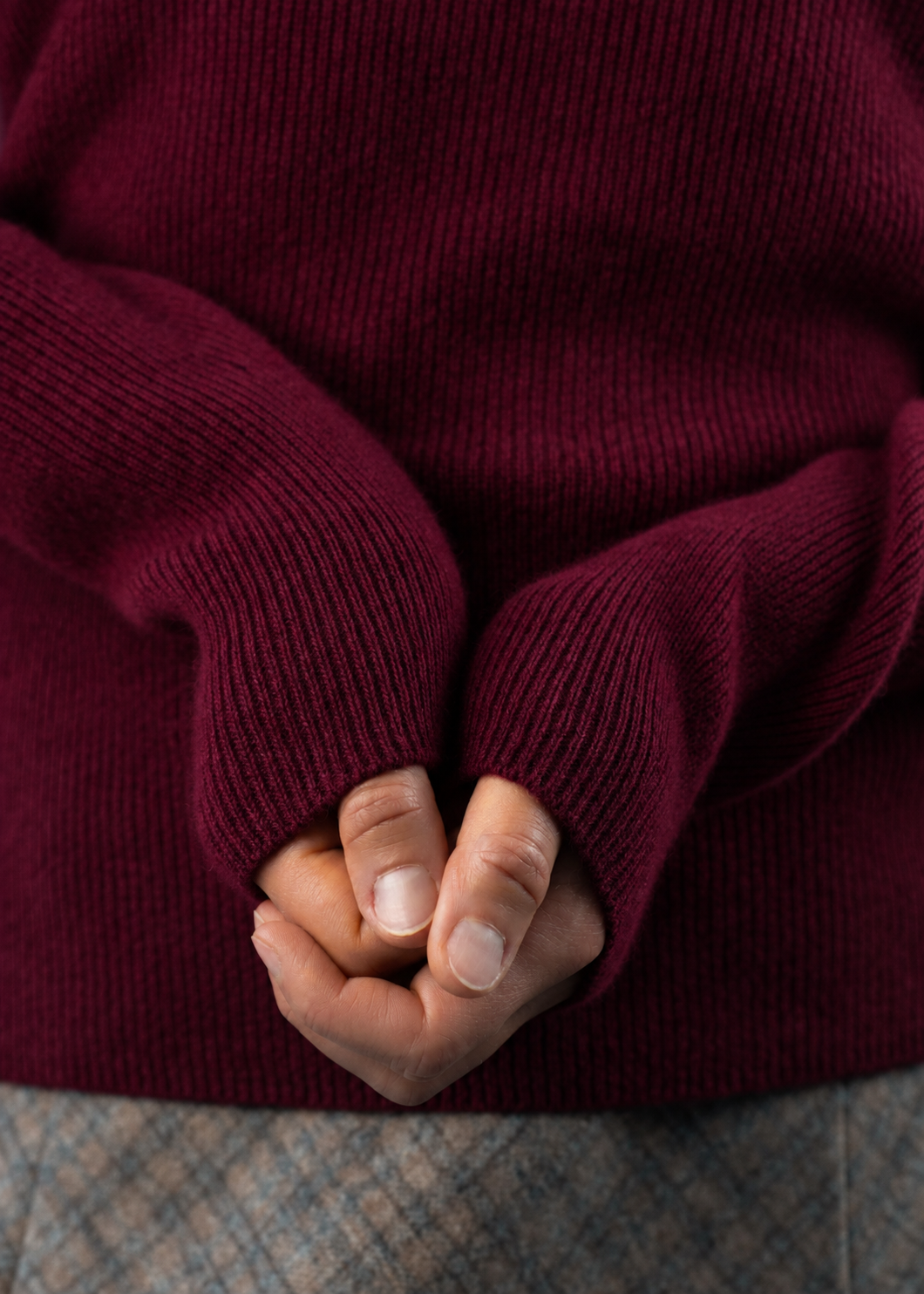 Kaschmirpullover mit Rundhalsausschnitt