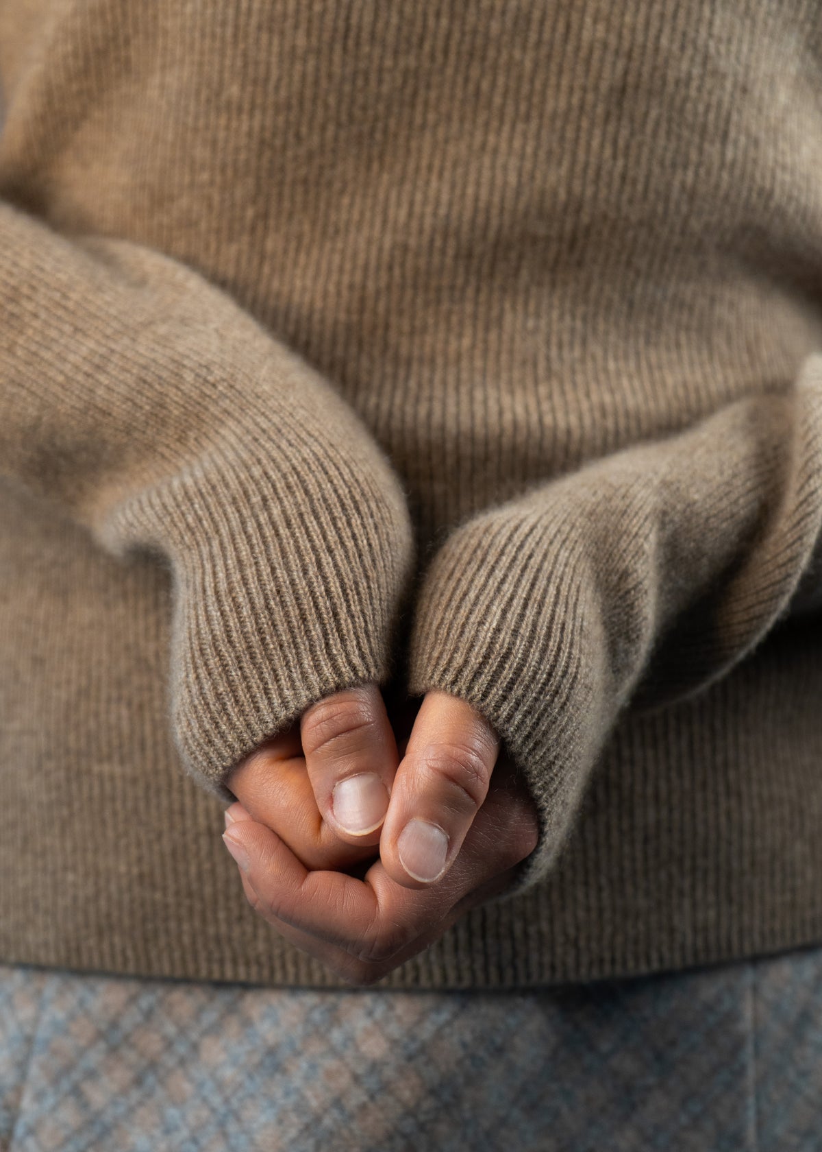 Kaschmirpullover mit Rundhalsausschnitt
