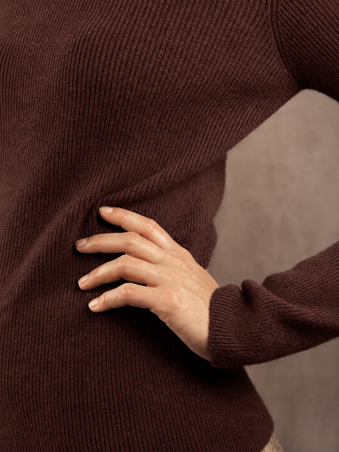 Kaschmirpullover mit Rundhalsausschnitt