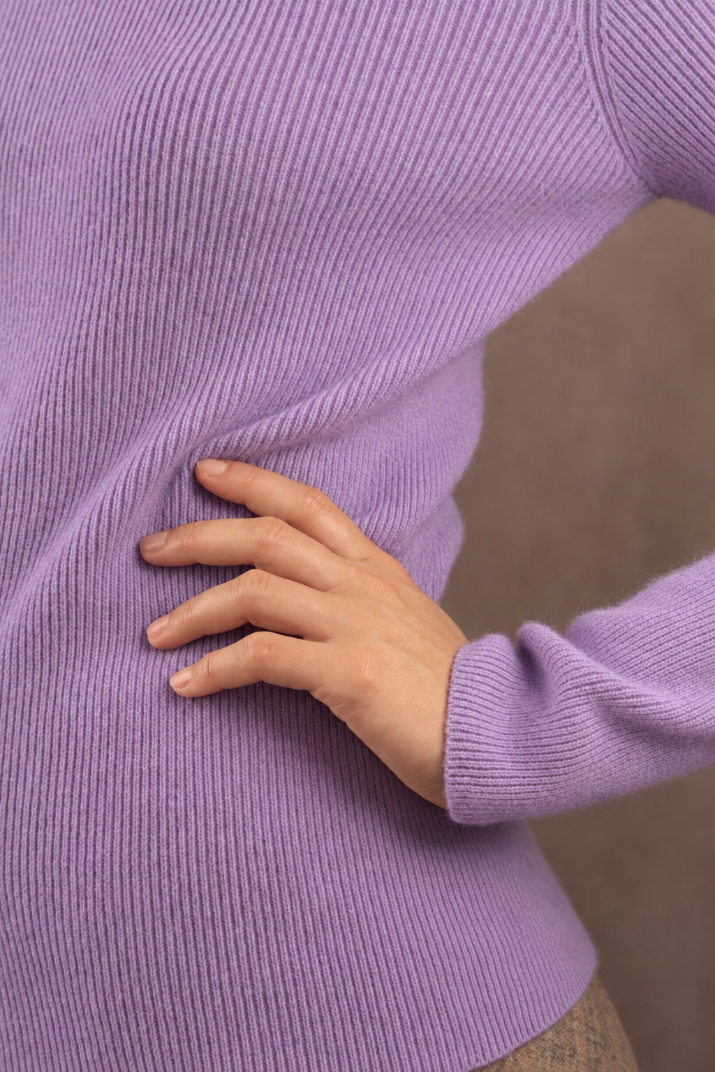 Kaschmirpullover mit Rundhalsausschnitt