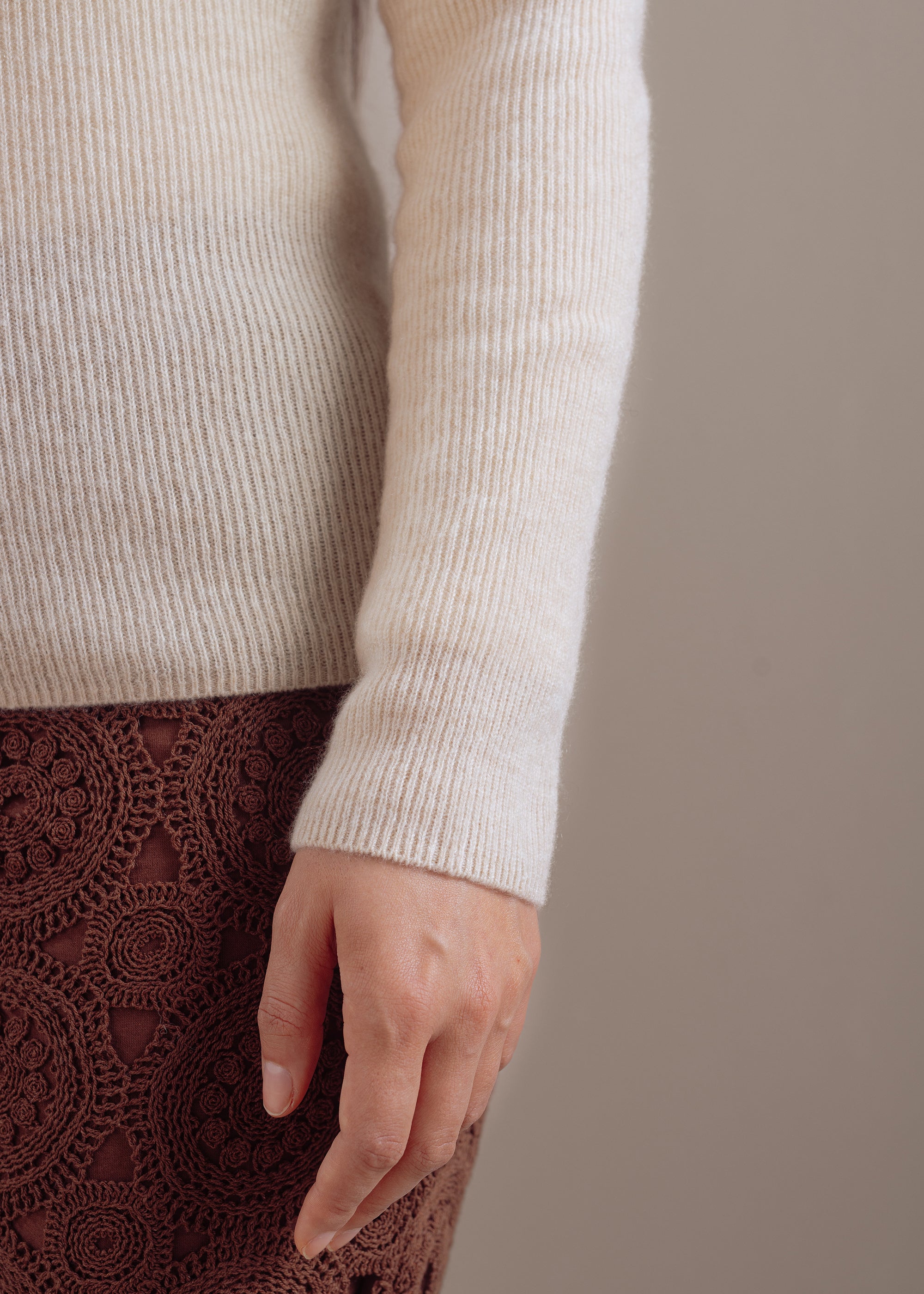Kaschmirpullover mit Rollkragen