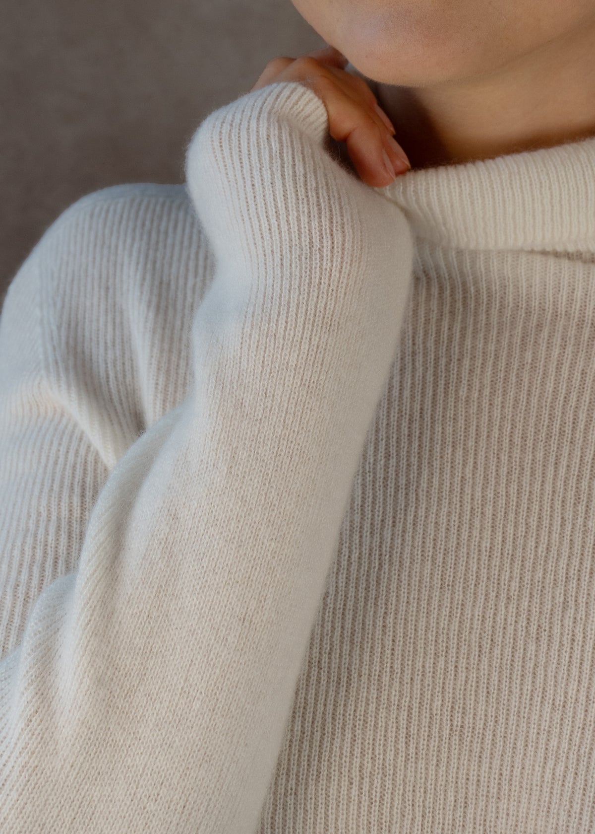 Kaschmirpullover mit Rollkragen