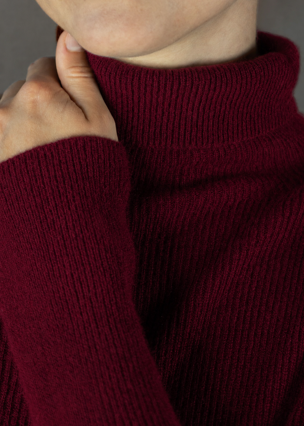 Kaschmirpullover mit Rollkragen