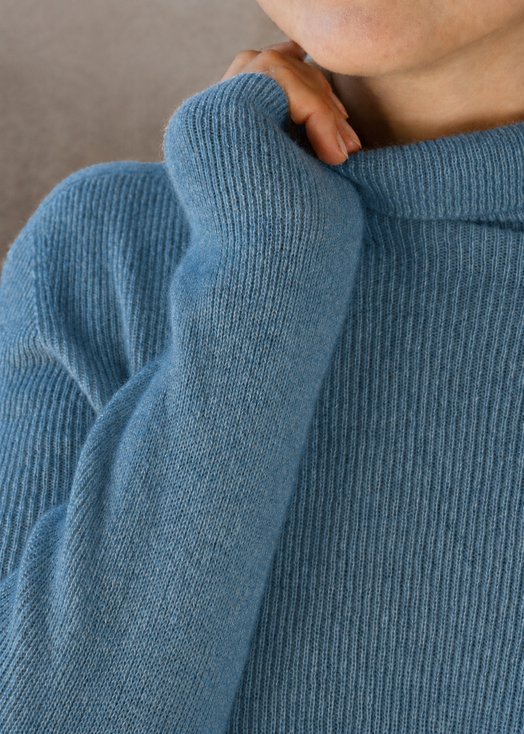 Kaschmirpullover mit Rollkragen