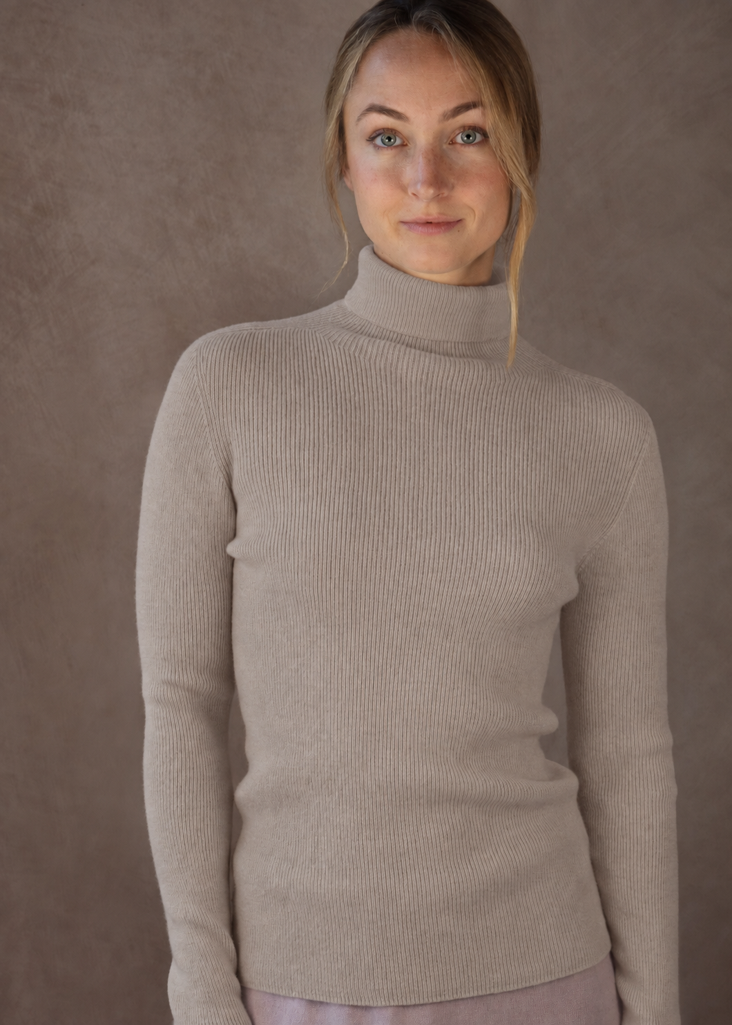 Kaschmirpullover mit Rollkragen