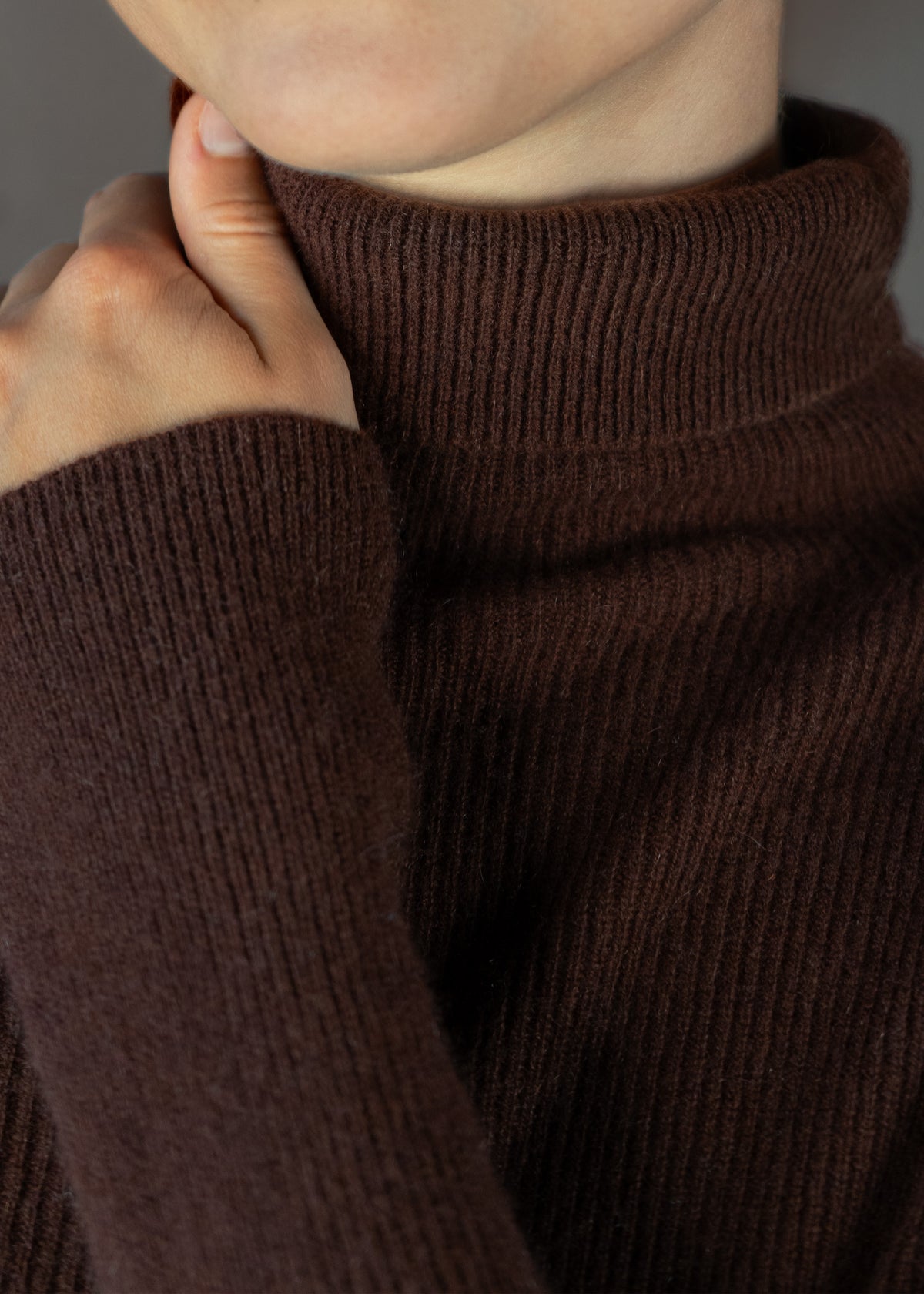 Kaschmirpullover mit Rollkragen