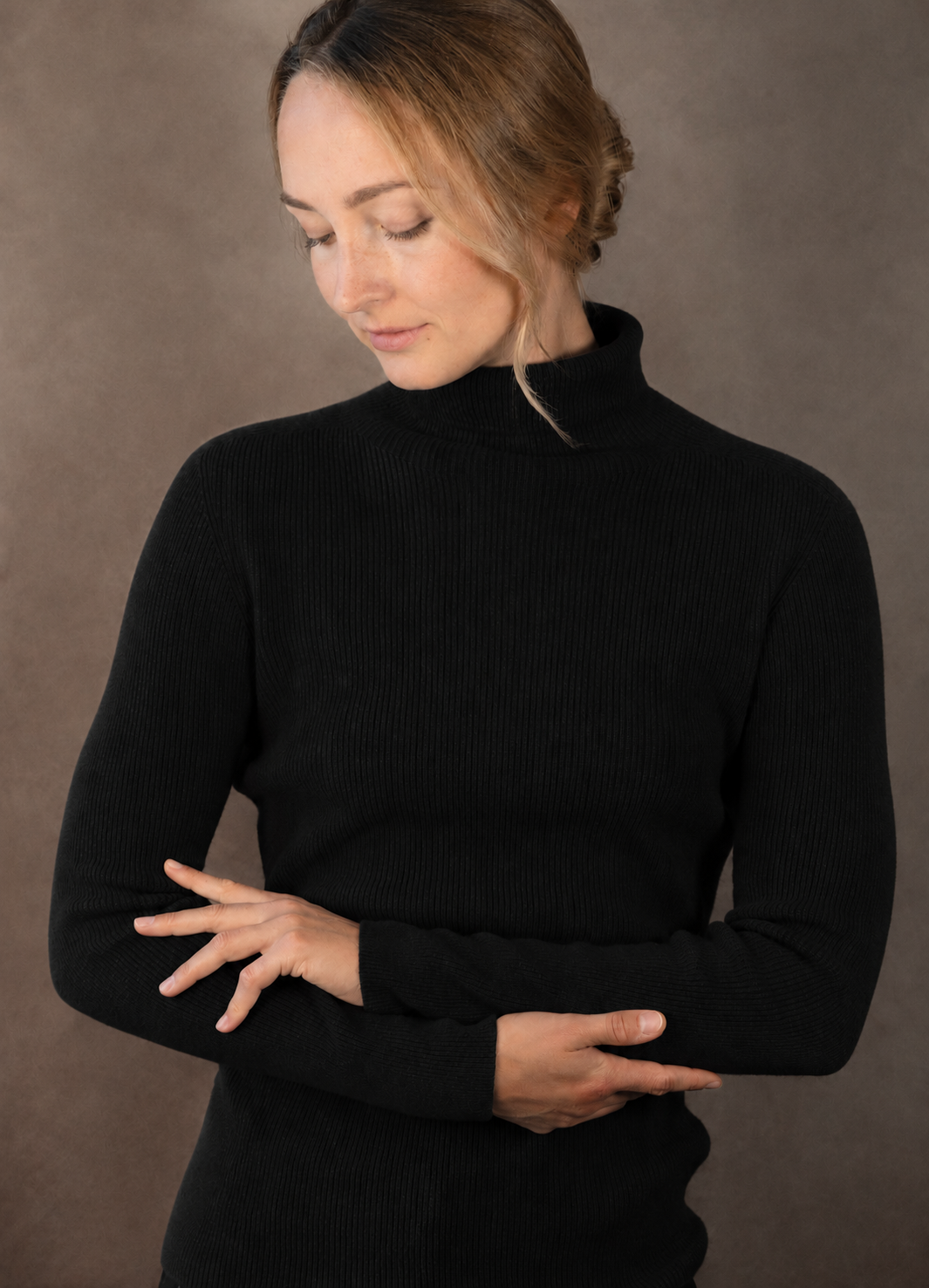 Kaschmirpullover mit Rollkragen