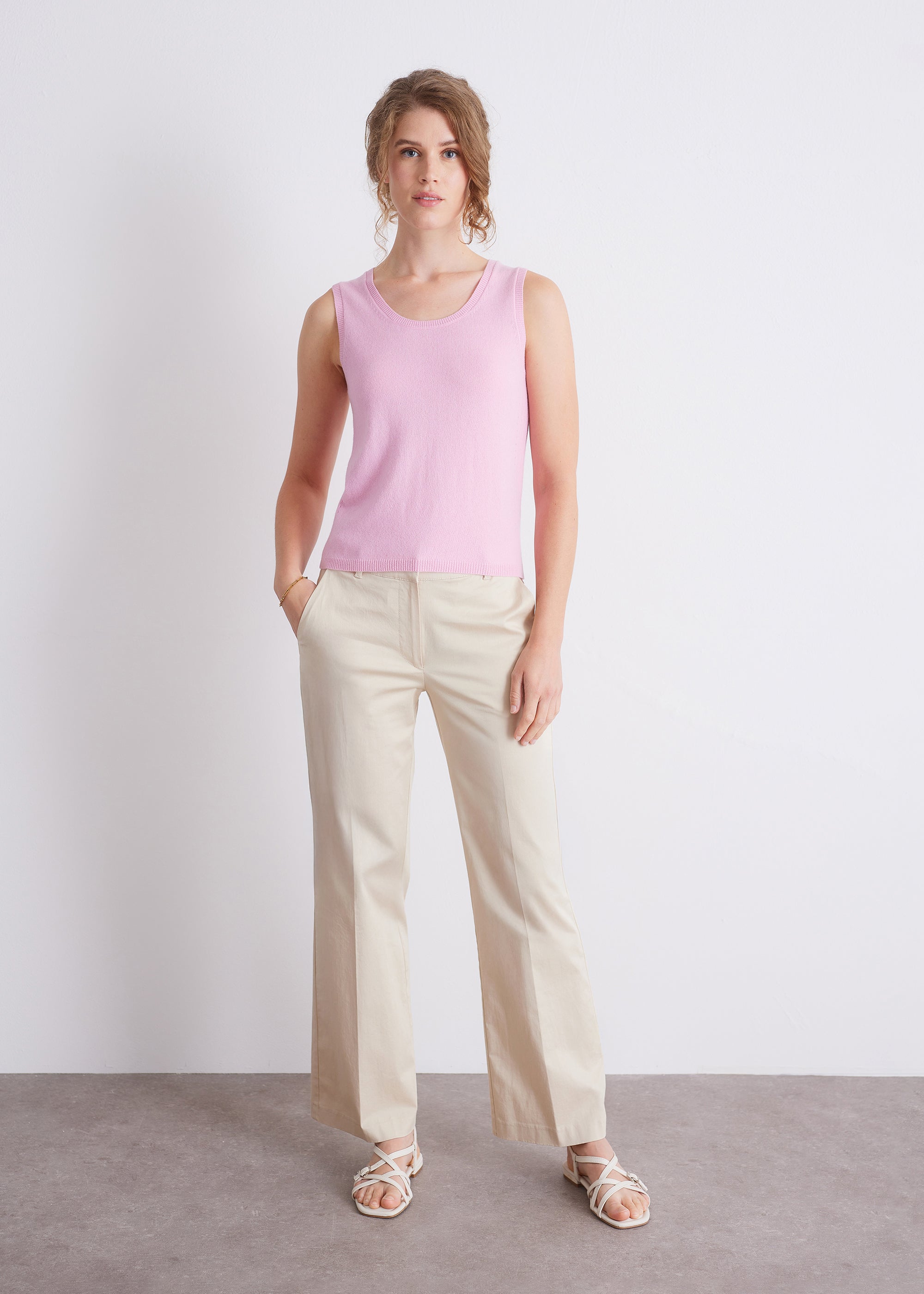 Stricktop aus reiner Wolle