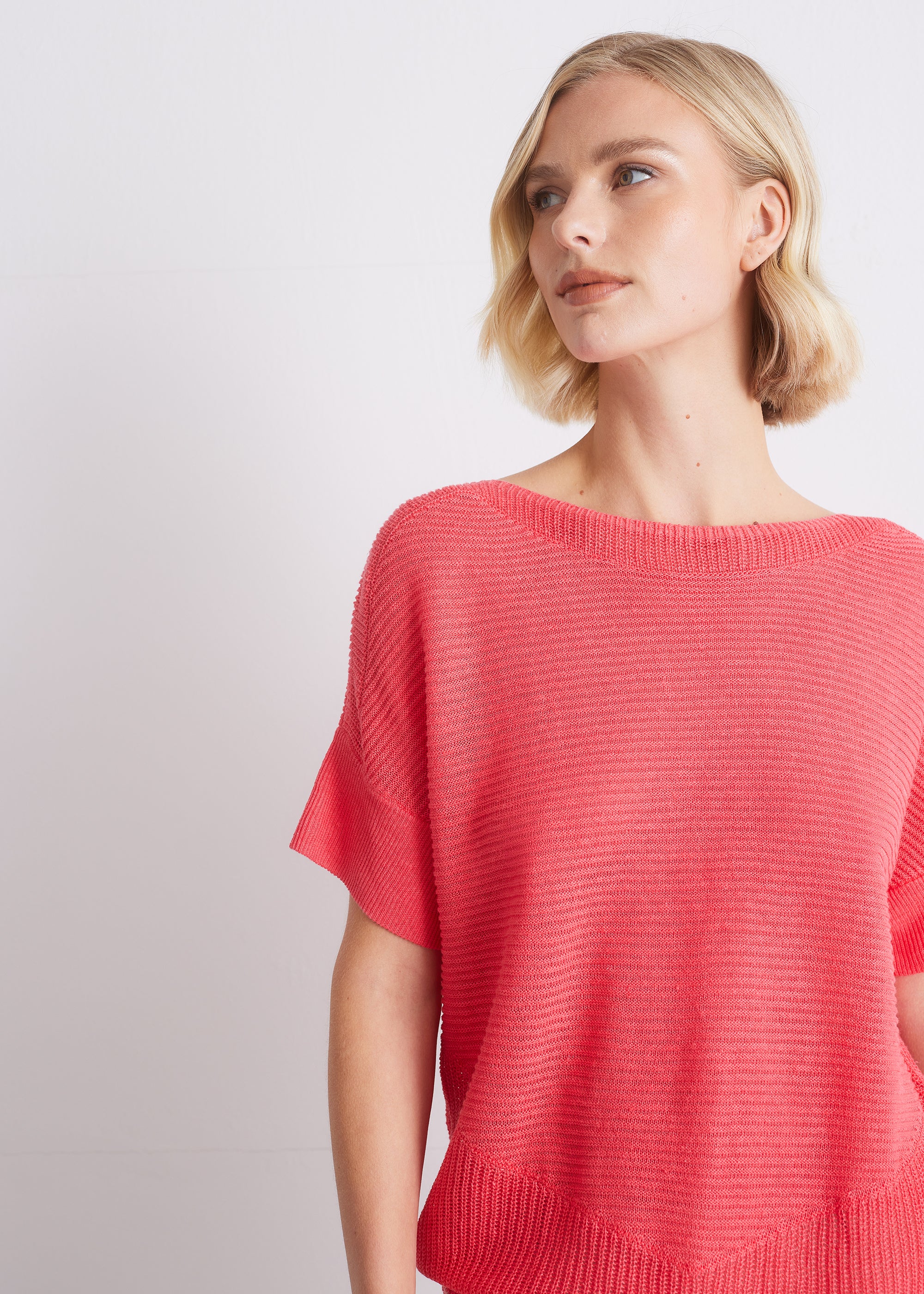 Strickshirt aus reinem Leinen