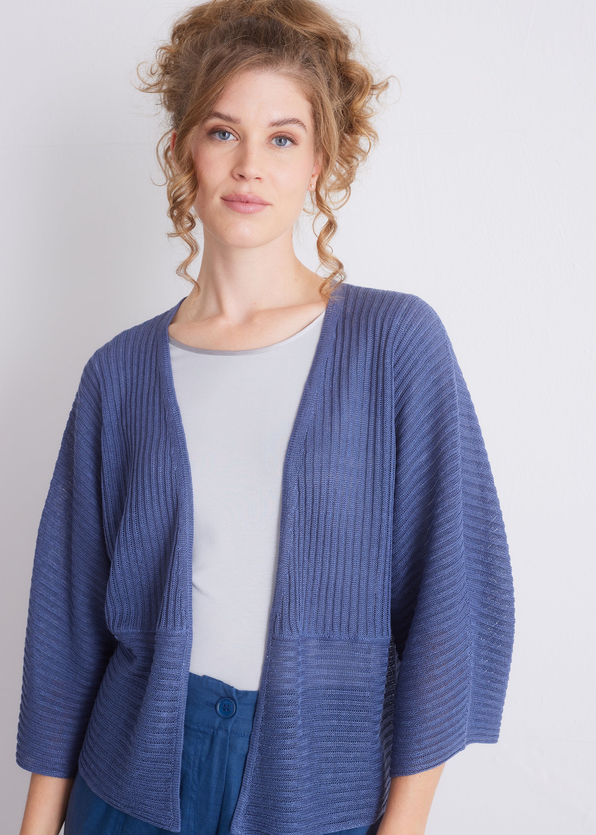 Cardigan aus reinem Leinen